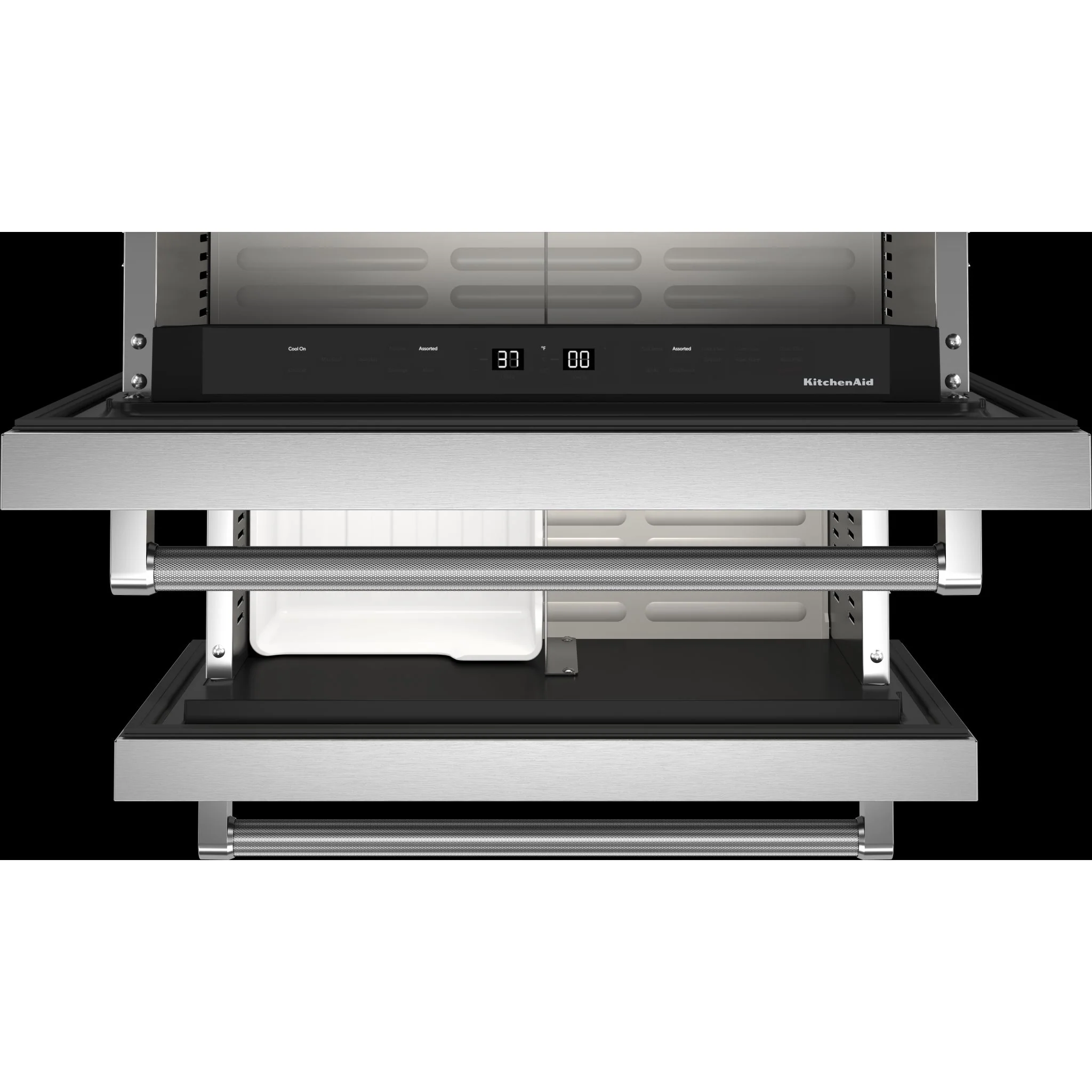 KitchenAid 24" Stainless Steel Undercounter Double-Drawer Refrigerator/Freezer -Stainless Steel (KUDF204KSB) - Image 3