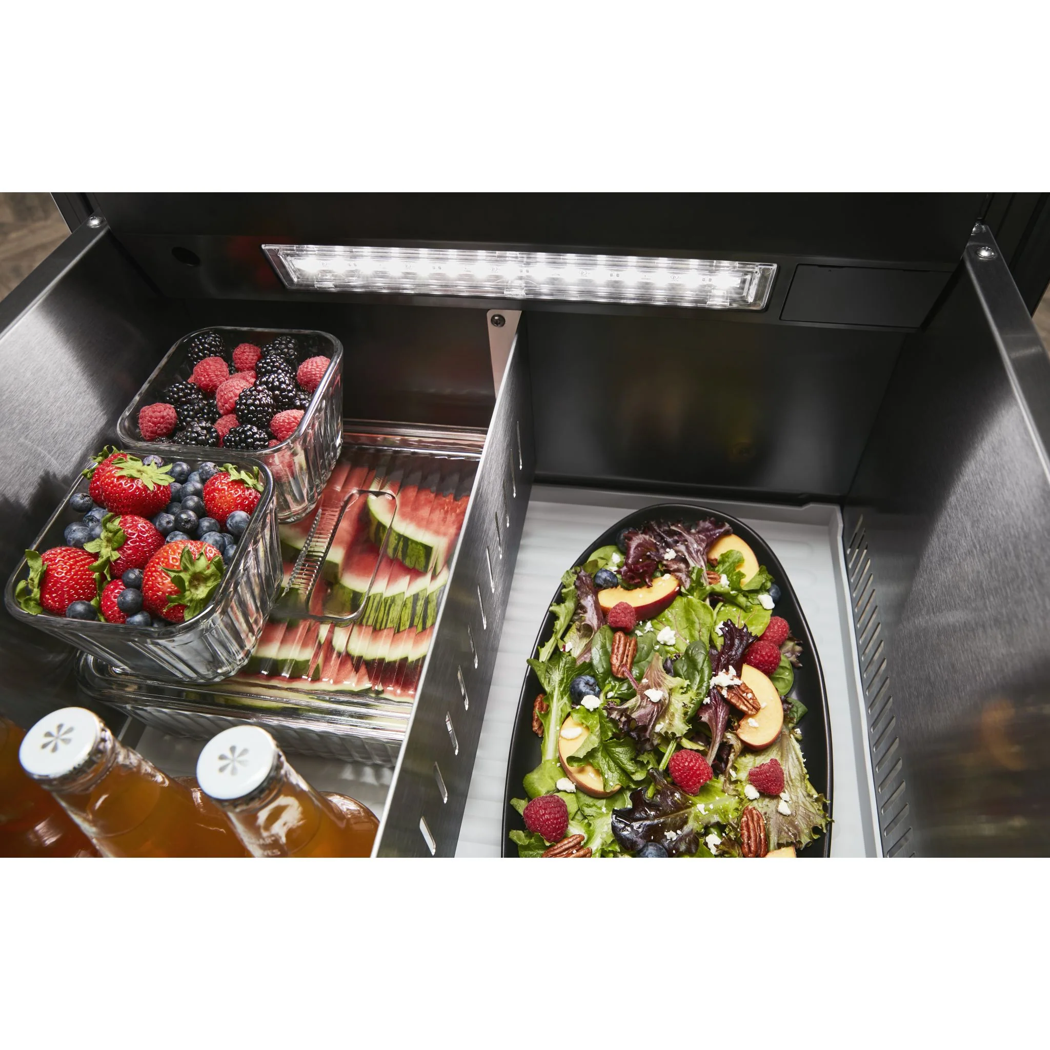 KitchenAid 24" Stainless Steel Undercounter Double-Drawer Refrigerator/Freezer -Stainless Steel (KUDF204KSB) - Image 5