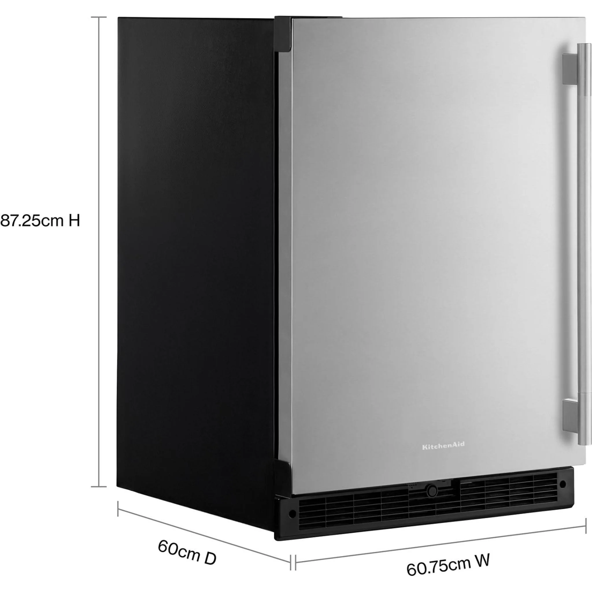 KitchenAid Beverage Cooler (KURL124SSB) - Black Cabinet/Stainless Doors - Image 10