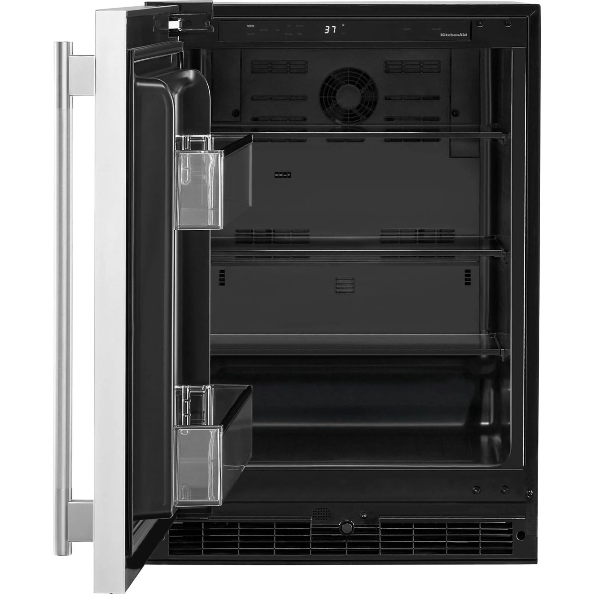 KitchenAid Beverage Cooler (KURL124SSB) - Black Cabinet/Stainless Doors - Image 11