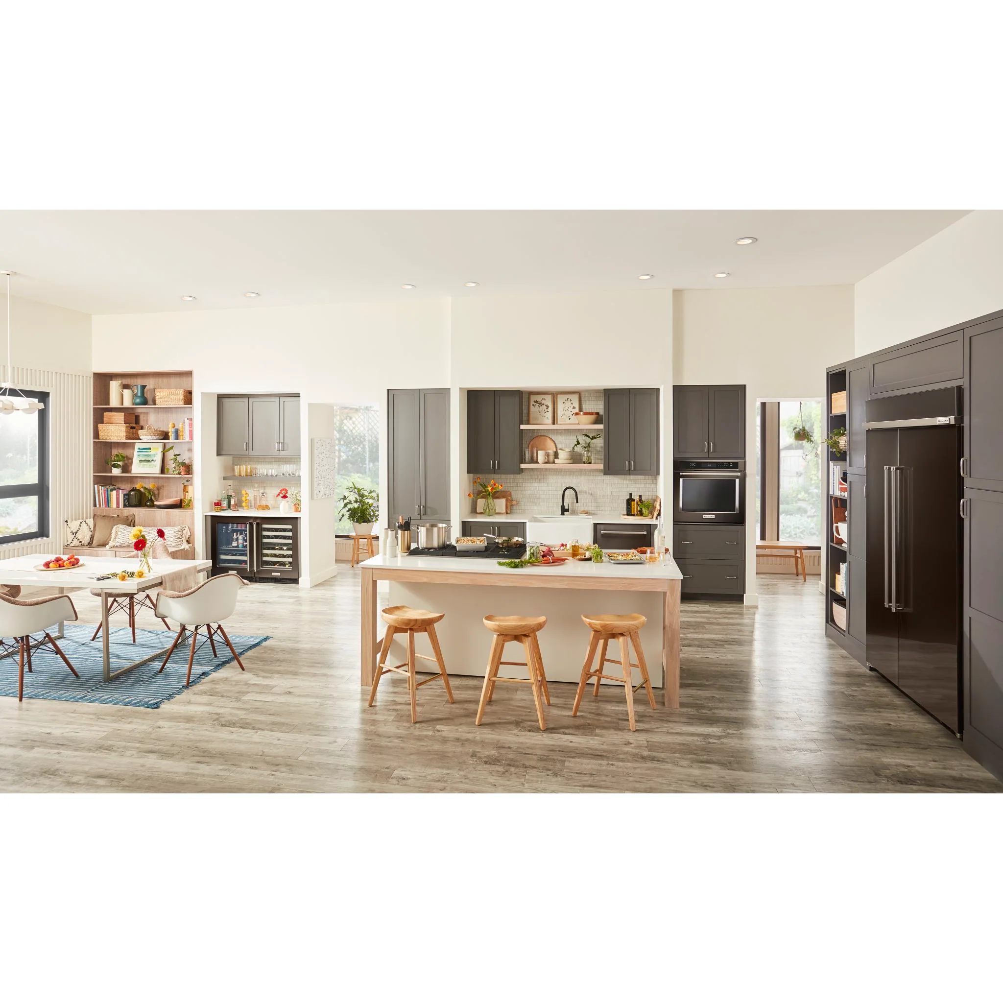 KitchenAid 24" Undercounter Refrigerator with Glass Door and Shelves with Metallic Accents and PrintShieldFinish -Black Stainless (KURR314KBS) - Image 10