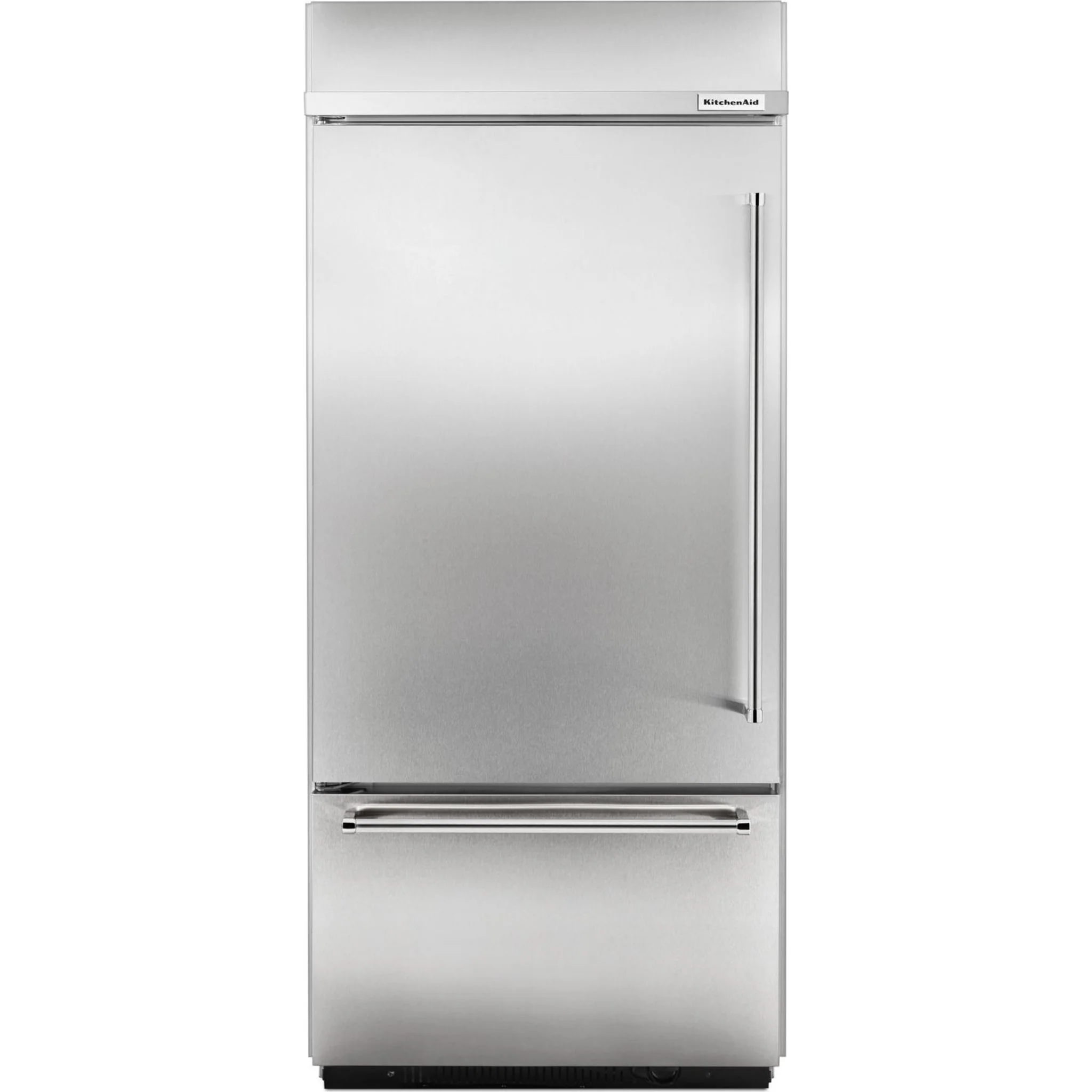 KitchenAid 20.9 cu.ft. 36" Width Built-In Stainless Bottom Mount Refrigerator with Platinum Interior Design - Stainless Steel (KBBL306ESS) - Image 13
