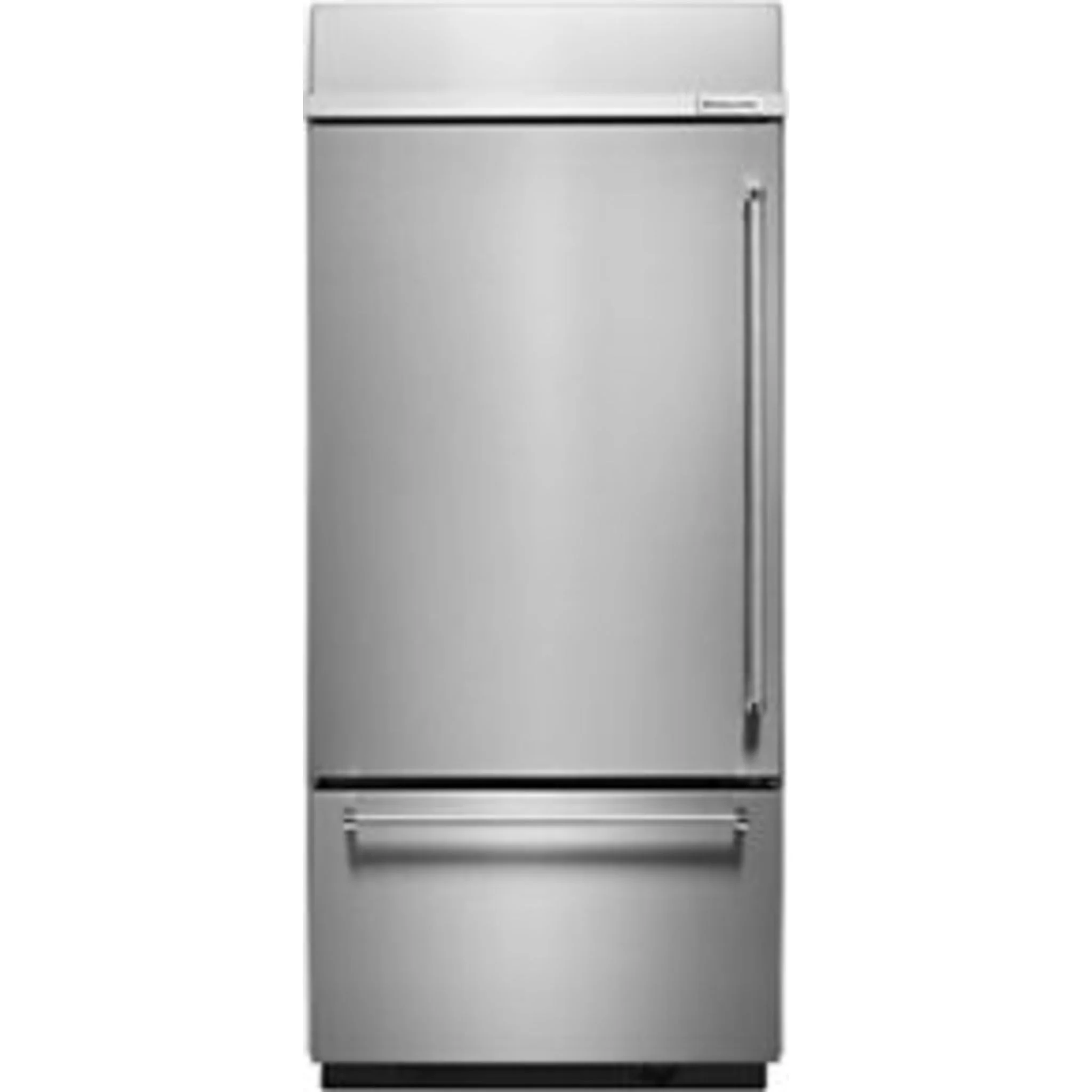 KitchenAid 20.9 cu.ft. 36" Width Built-In Stainless Bottom Mount Refrigerator with Platinum Interior Design - Stainless Steel (KBBL306ESS) - Image 20