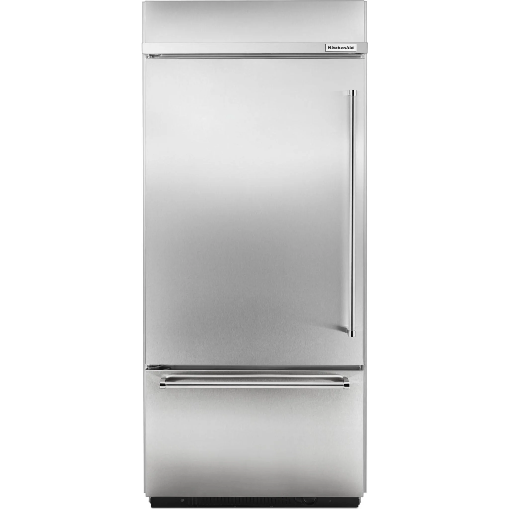 KitchenAid 20.9 cu.ft. 36" Width Built-In Stainless Bottom Mount Refrigerator with Platinum Interior Design - Stainless Steel (KBBL306ESS) - Image 22