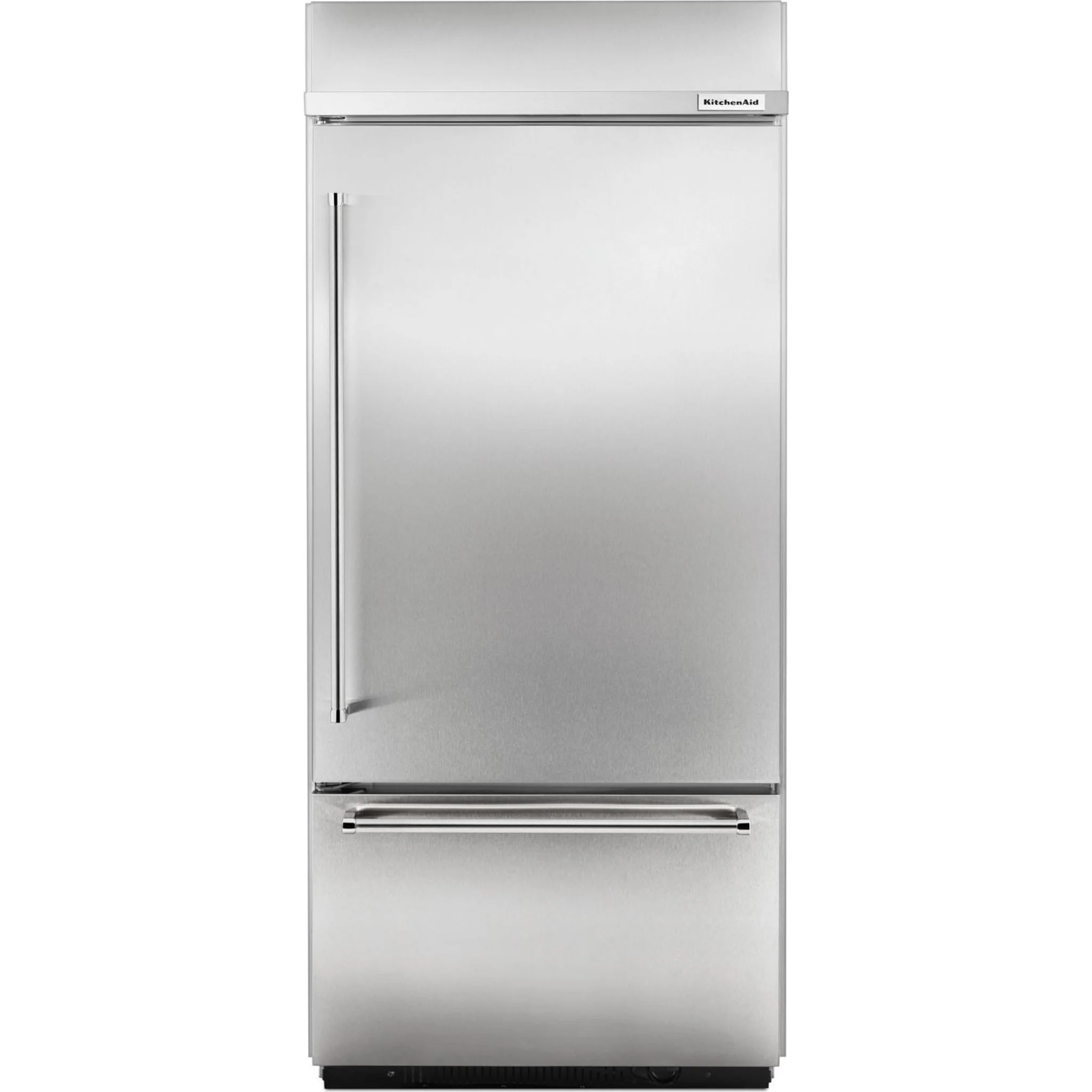 KitchenAid 20.9 cu.ft. 36" Width Built-In Stainless Bottom Mount Refrigerator with Platinum Interior Design - Stainless Steel (KBBR306ESS) - Image 13