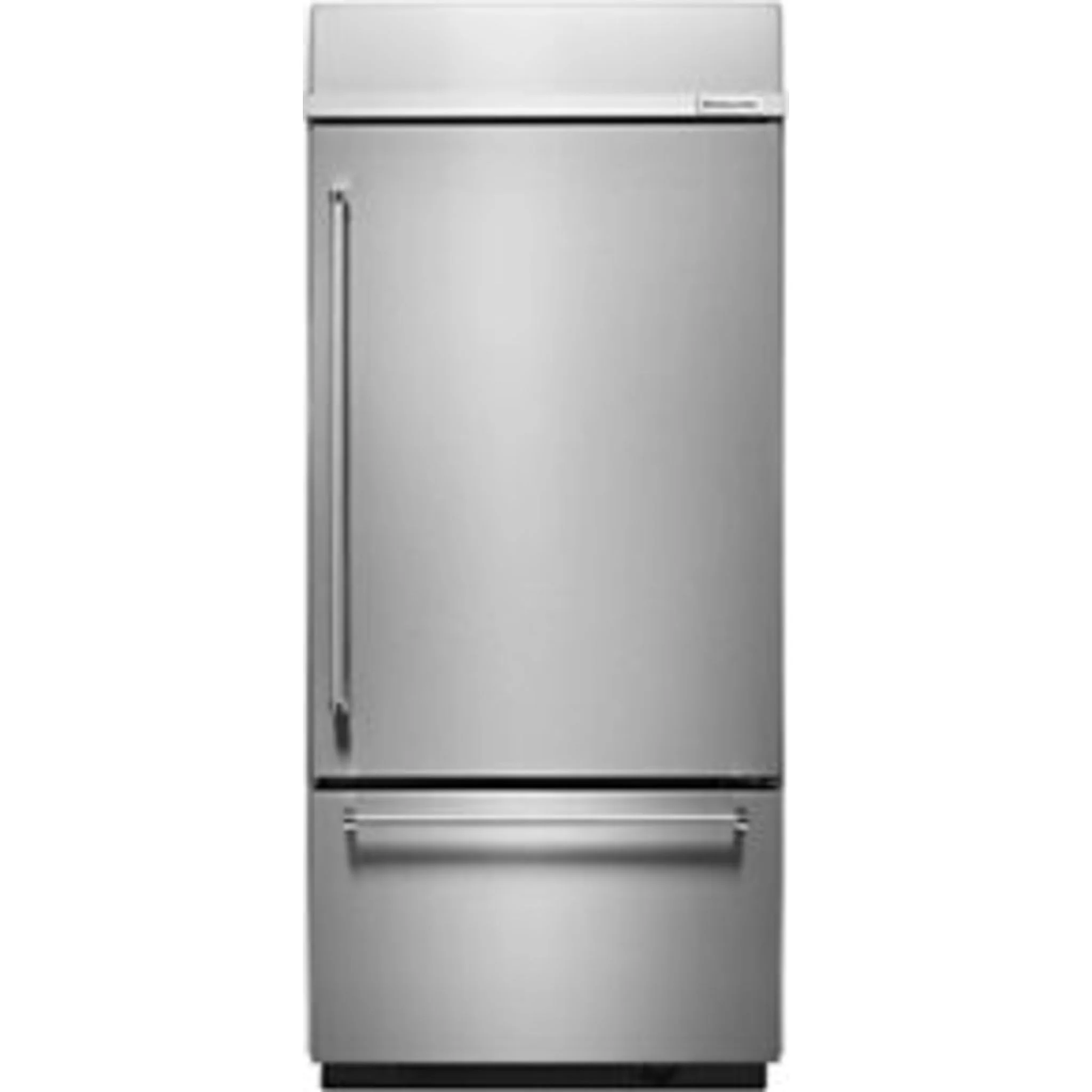 KitchenAid 20.9 cu.ft. 36" Width Built-In Stainless Bottom Mount Refrigerator with Platinum Interior Design - Stainless Steel (KBBR306ESS) - Image 23