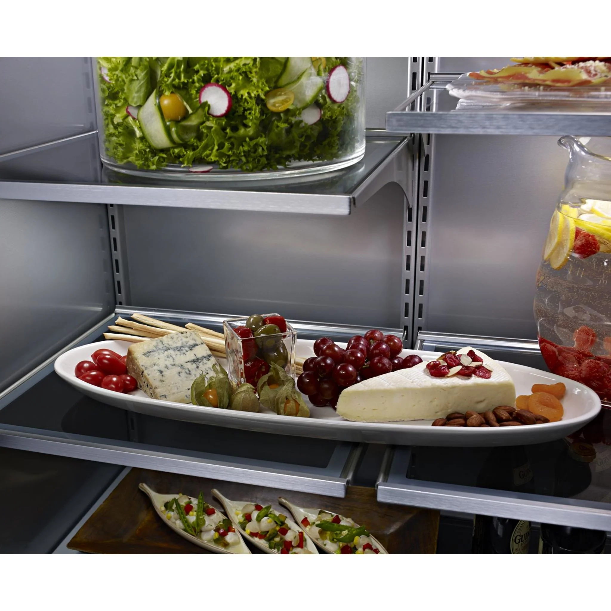 KitchenAid 20.9 cu.ft. 36" Width Built-In Stainless Bottom Mount Refrigerator with Platinum Interior Design - Stainless Steel (KBBR306ESS) - Image 25