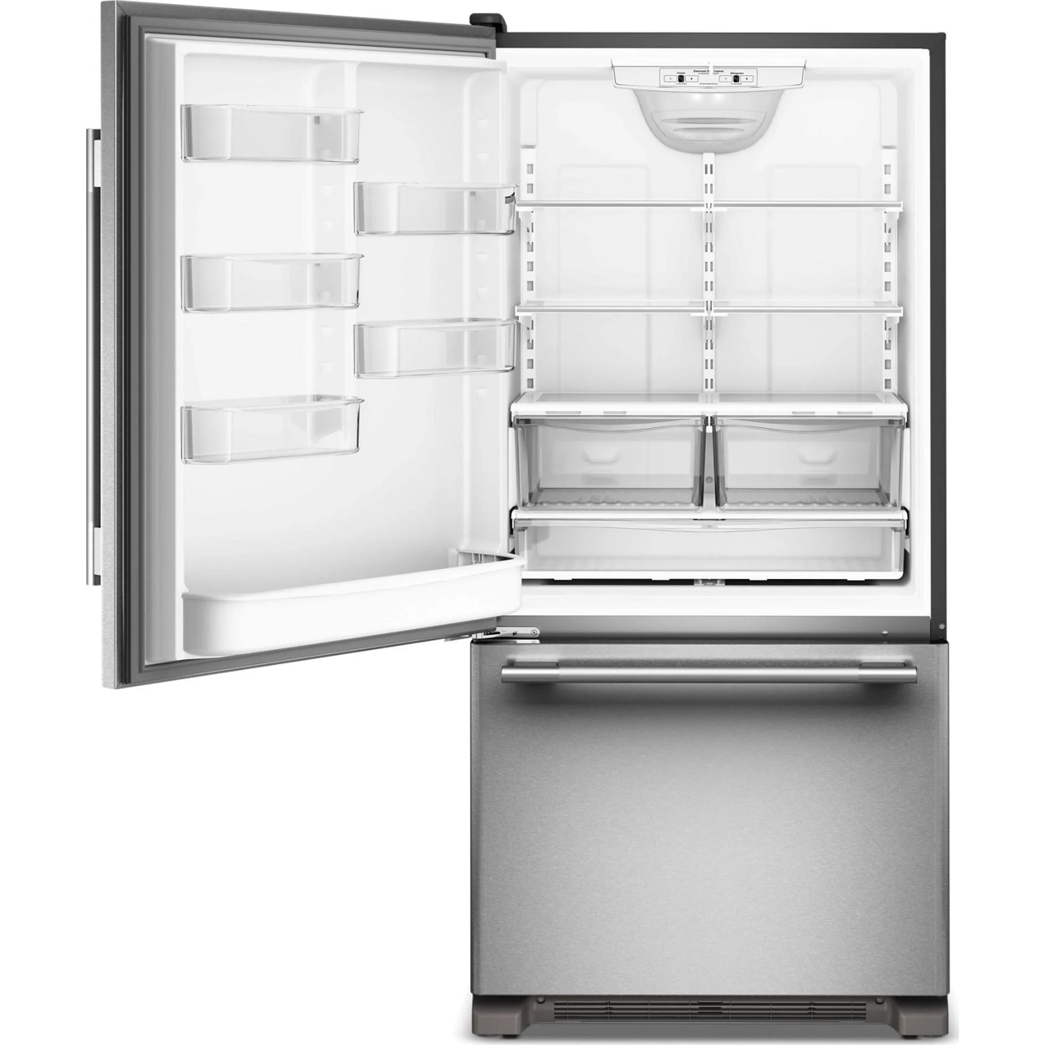 KitchenAid 22 Cu. Ft. 33-Inch Standard-Depth Bottom Mount Refrigerator with Left Door Swing -PrintShield Stainless (KRBL133SPS) - Image 16
