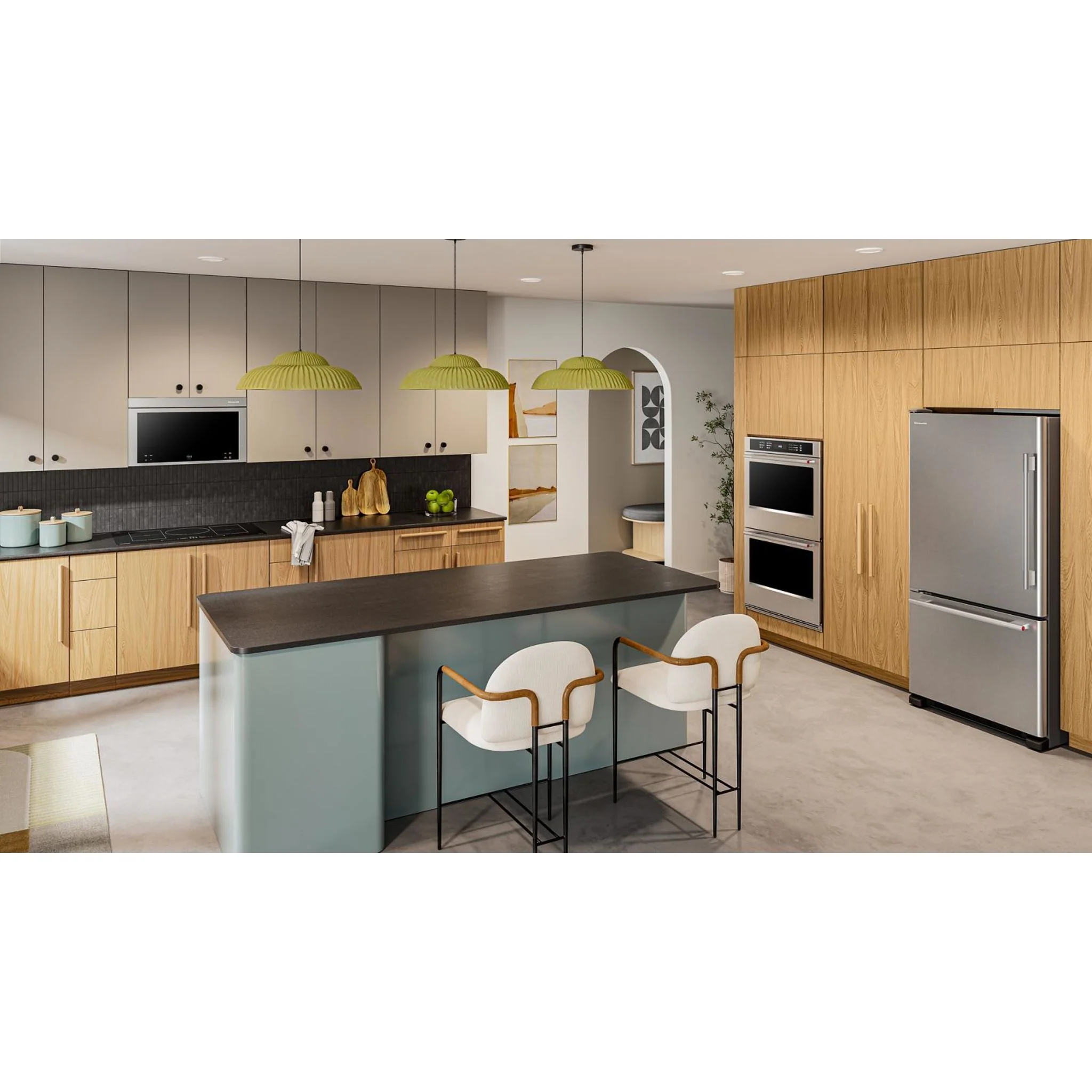 KitchenAid 22 Cu. Ft. 33-Inch Standard-Depth Bottom Mount Refrigerator with Left Door Swing -PrintShield Stainless (KRBL133SPS) - Image 4