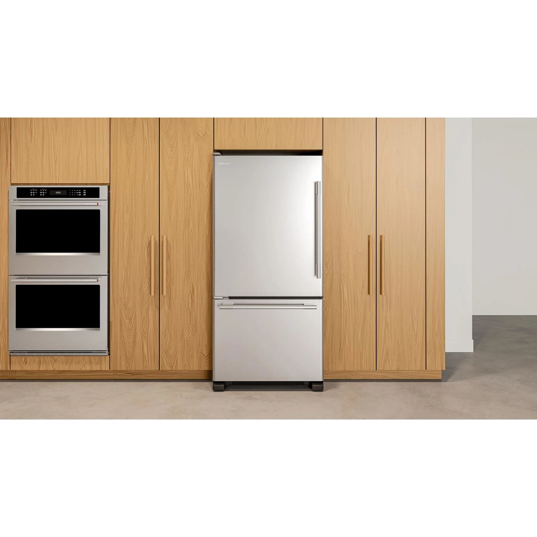 KitchenAid 22 Cu. Ft. 33-Inch Standard-Depth Bottom Mount Refrigerator with Left Door Swing -PrintShield Stainless (KRBL133SPS) - Image 9