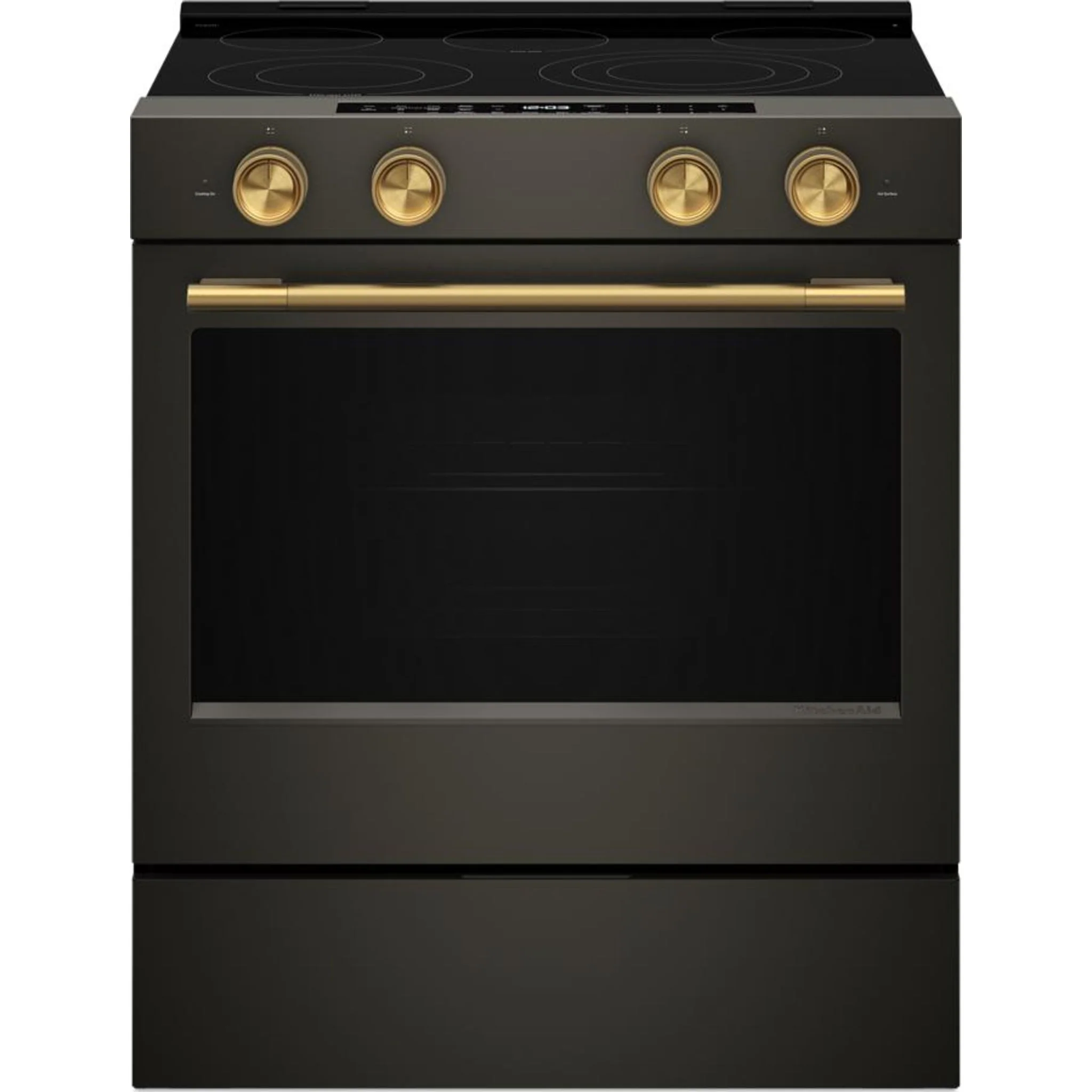 KitchenAid Brass Handle and Knob Hardware Accessory Kit for 30" Slide-In Convection Range - Brass (W11773972) - Image 5