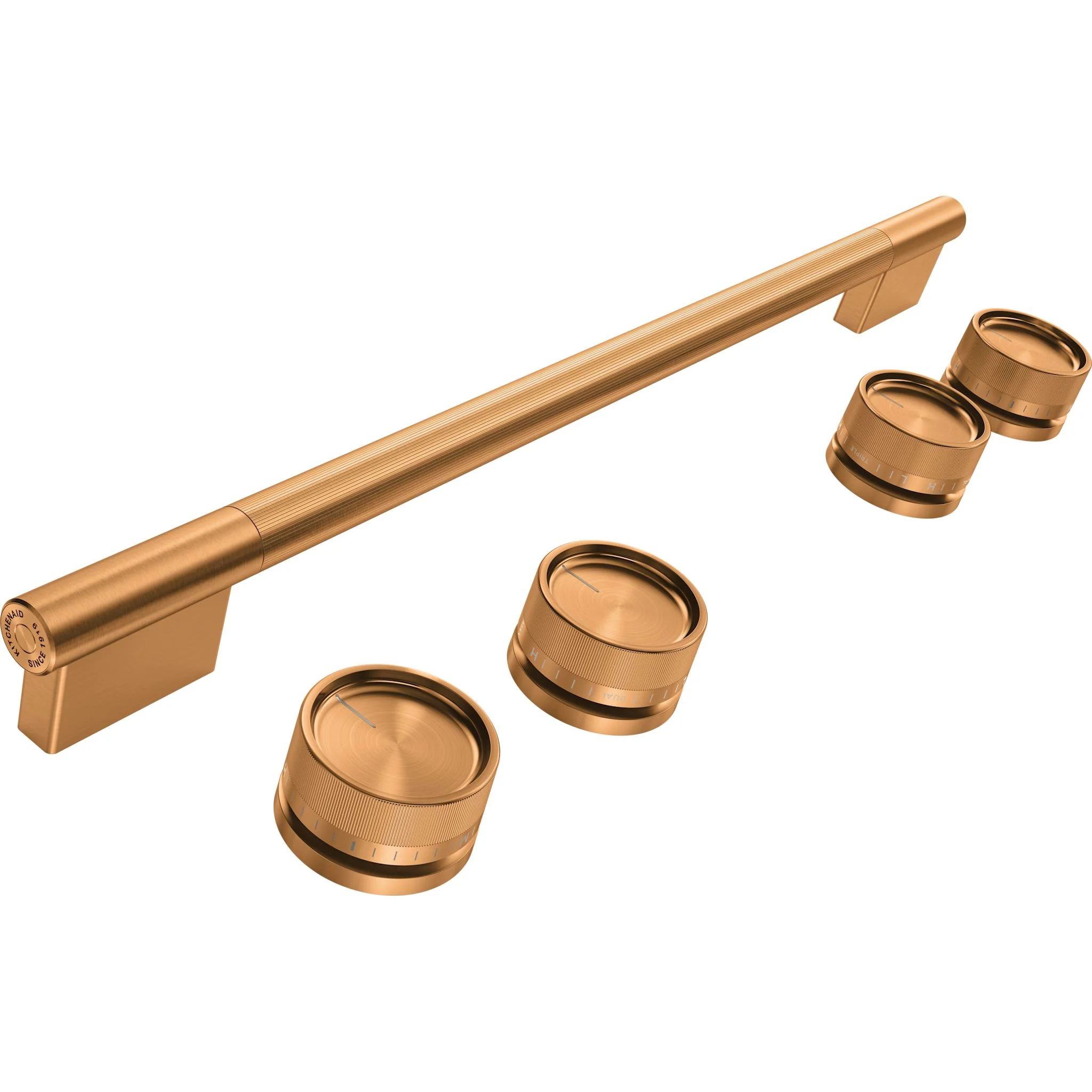 KitchenAid Bronze Handle and Knob Hardware Accessory Kit for 30" Slide-In Convection Range - Bronze (W11773971) - Image 2