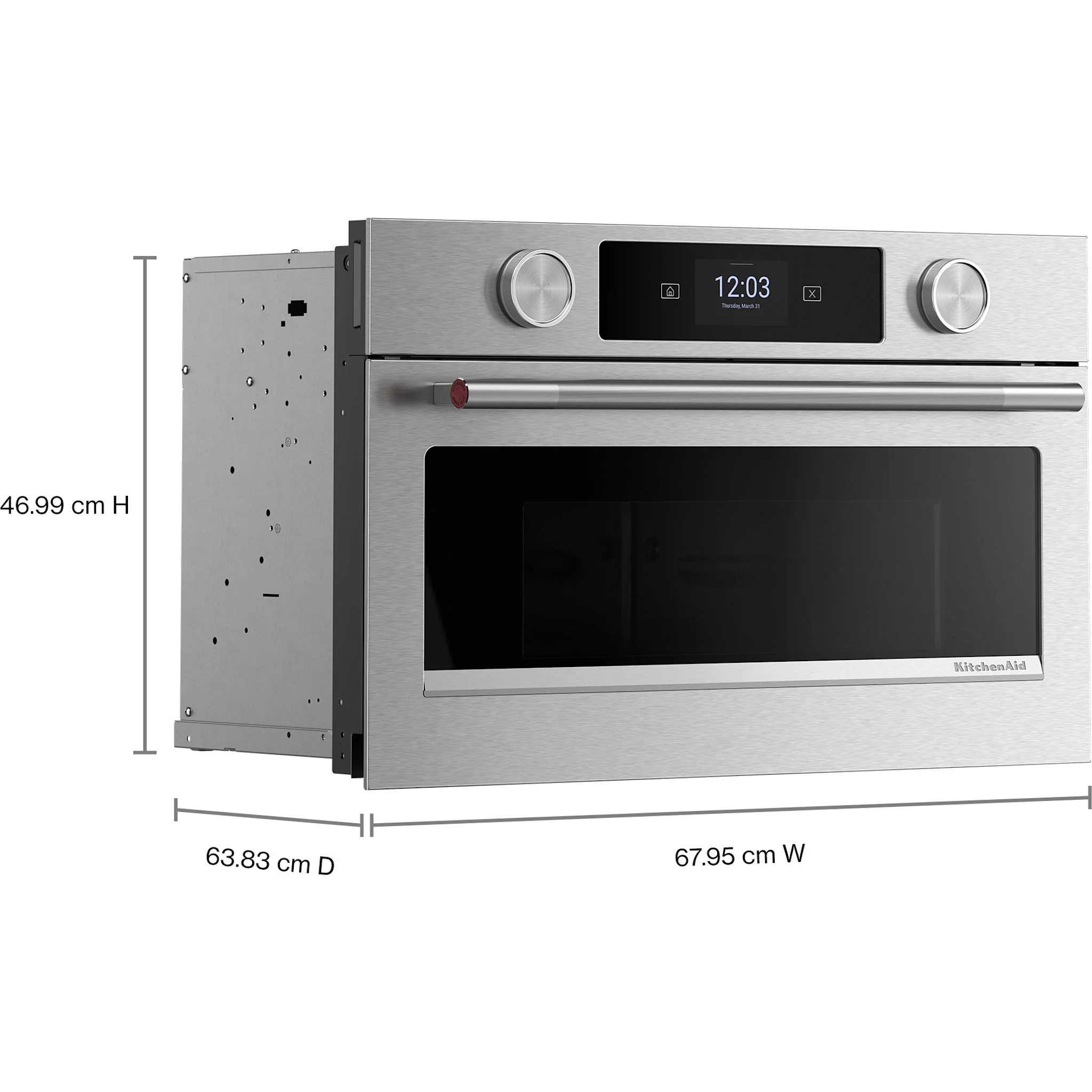 KitchenAid 27" Built In Microwave Oven with Air Fry -PrintShield Stainless (KMBS727SPS) - Image 7