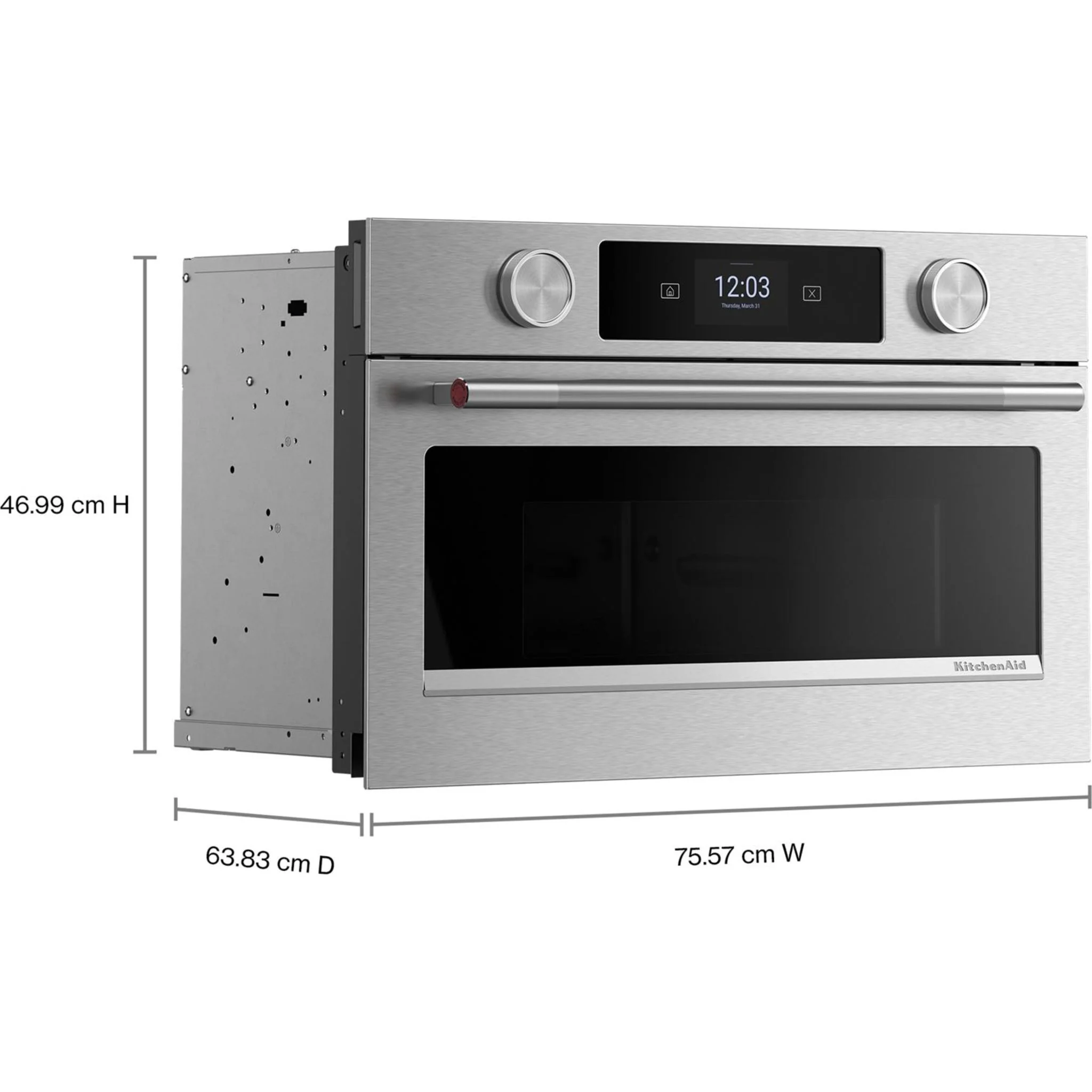 KitchenAid 30" Built In Microwave Oven with Air Fry -PrintShield Stainless (KMBS730SPS) - Image 7