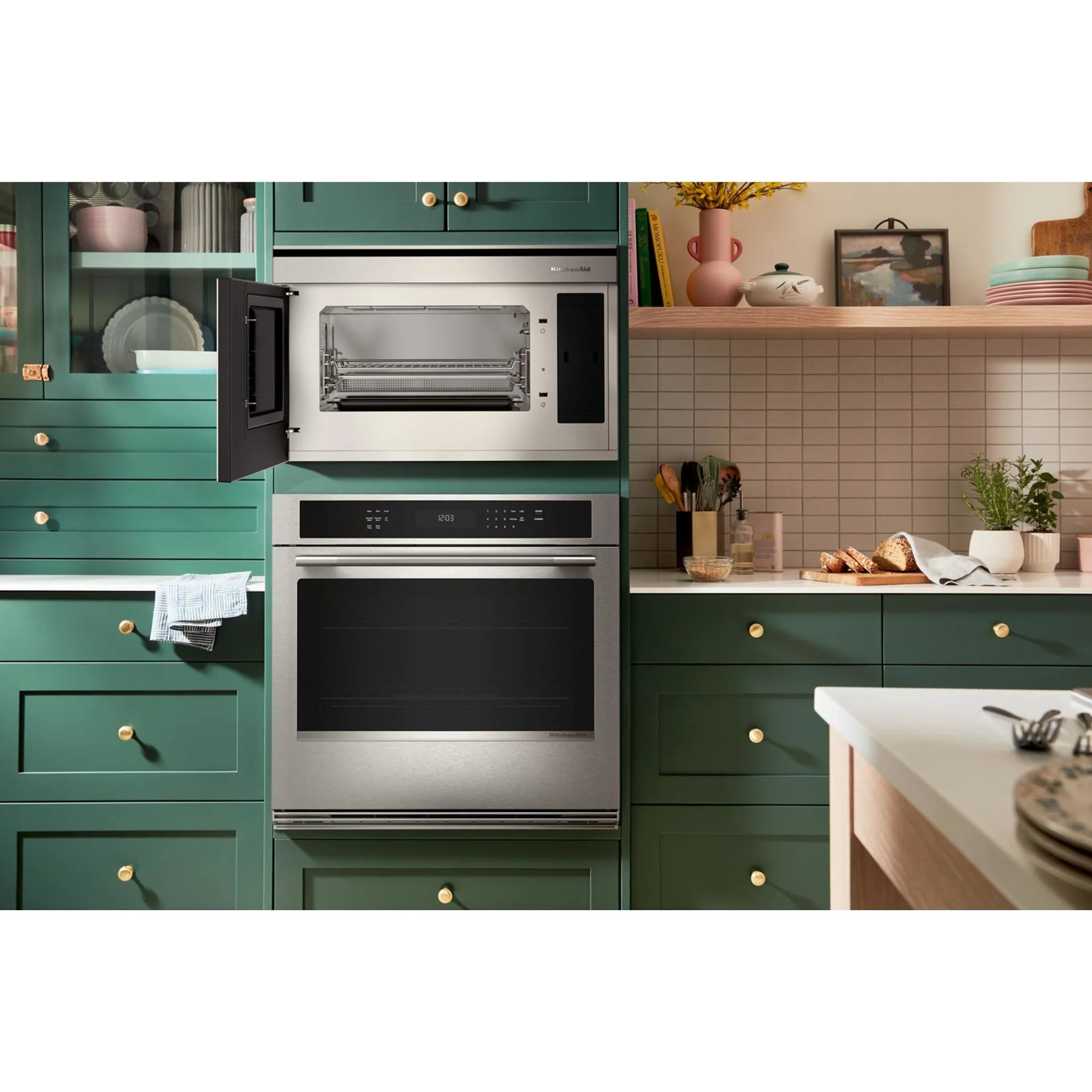 KitchenAid Built-In More-in-One Convection Microwave Oven with Air Fry Mode -PrintShield Stainless (YKMBT730SPS) - Image 2