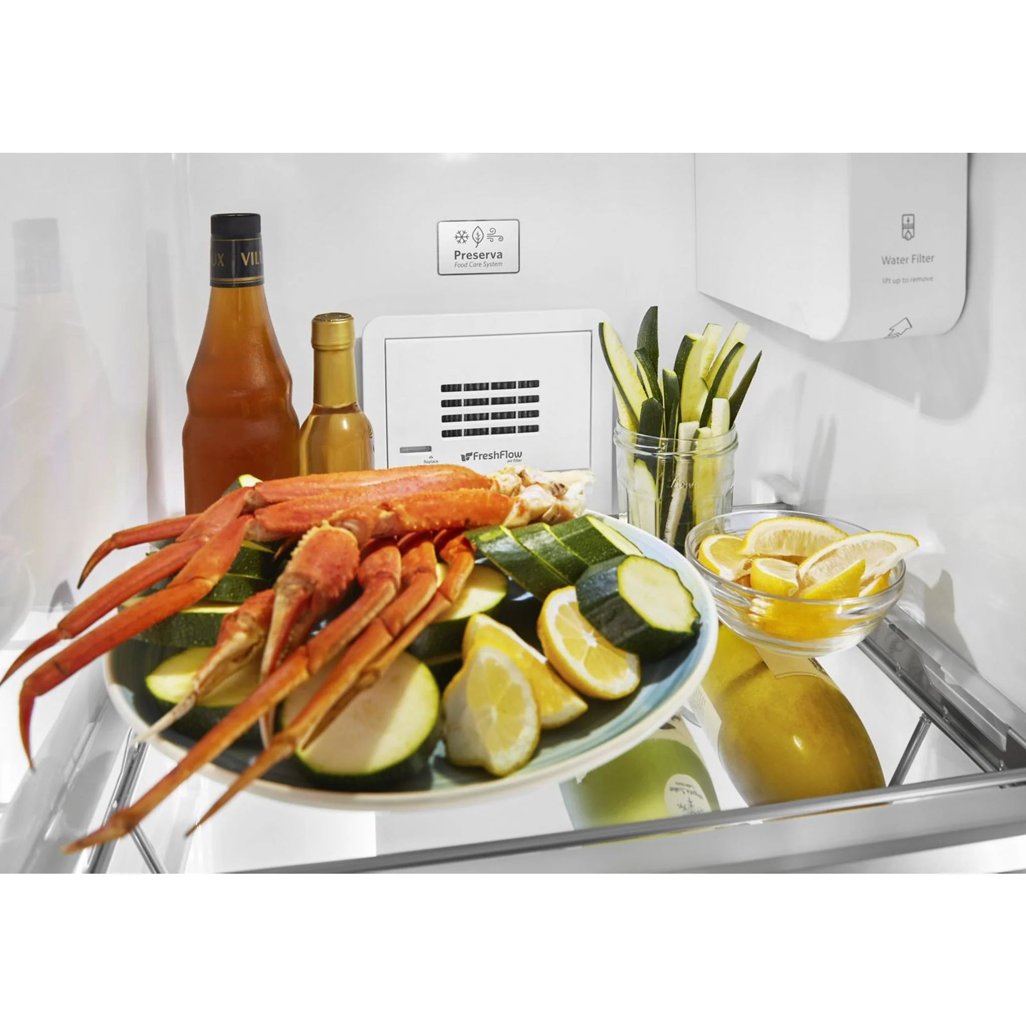 KitchenAid  19.9 cu.. ft. Counter-Depth Side-by-Side Refrigerator with Exterior Ice and Water - Black Stainless (KRSC700HBS) - Image 25