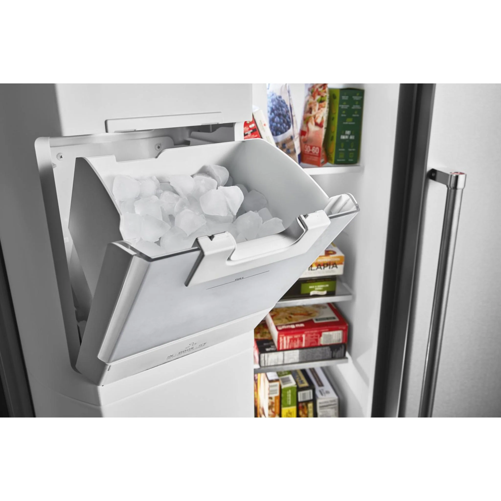 KitchenAid  19.9 cu.. ft. Counter-Depth Side-by-Side Refrigerator with Exterior Ice and Water - Black Stainless (KRSC700HBS) - Image 31