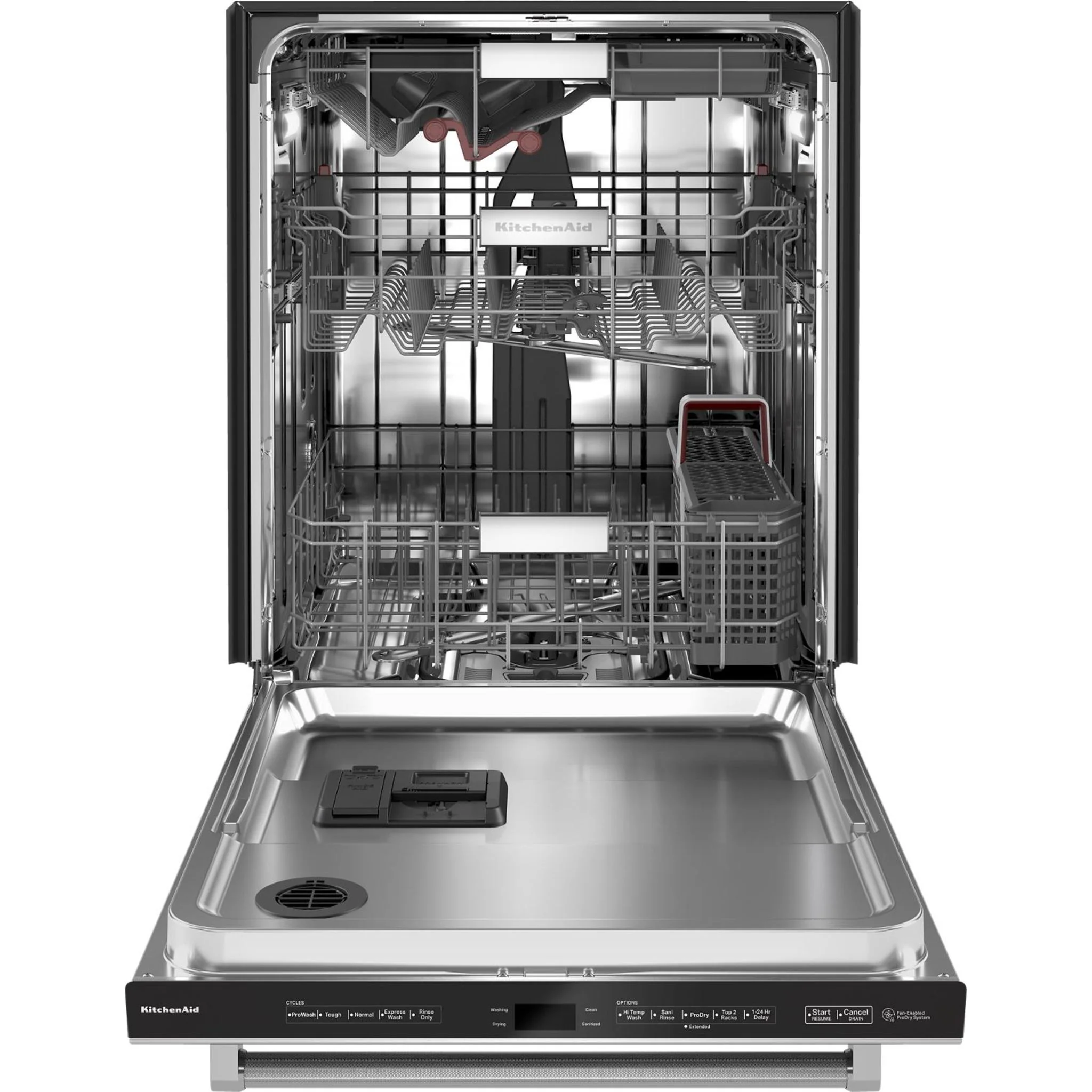 KitchenAid 44 dBA Dishwasher with 360A° Max Jets Third Rack and LED Interior Lighting - Stainless Steel (KDTM704KPS) - Image 9