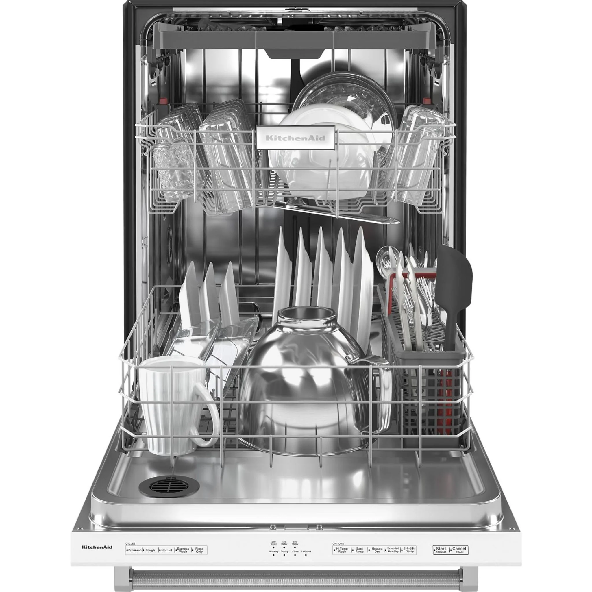 KitchenAid 39 dBA Dishwasher with Third Level Utensil Rack - White (KDTE204KWH) - Image 18