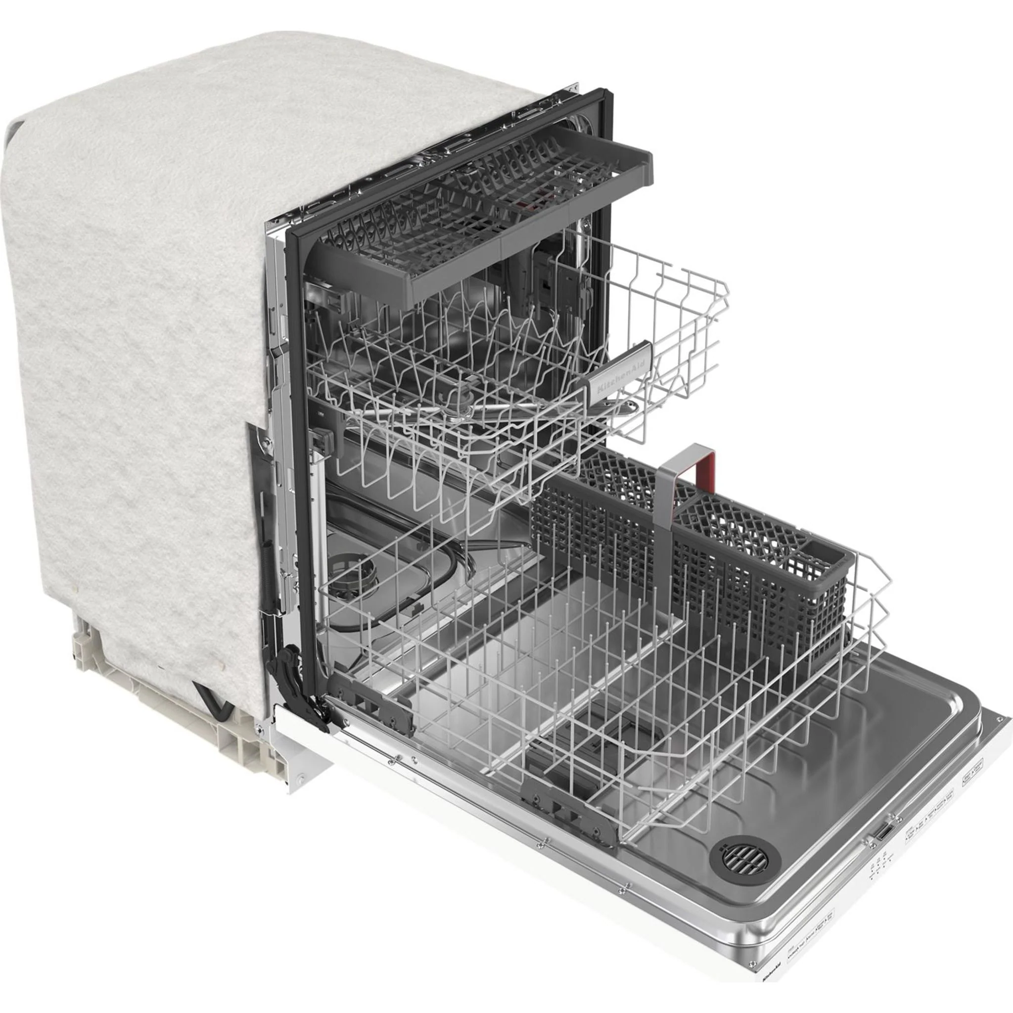 KitchenAid 39 dBA Dishwasher with Third Level Utensil Rack - White (KDTE204KWH) - Image 25