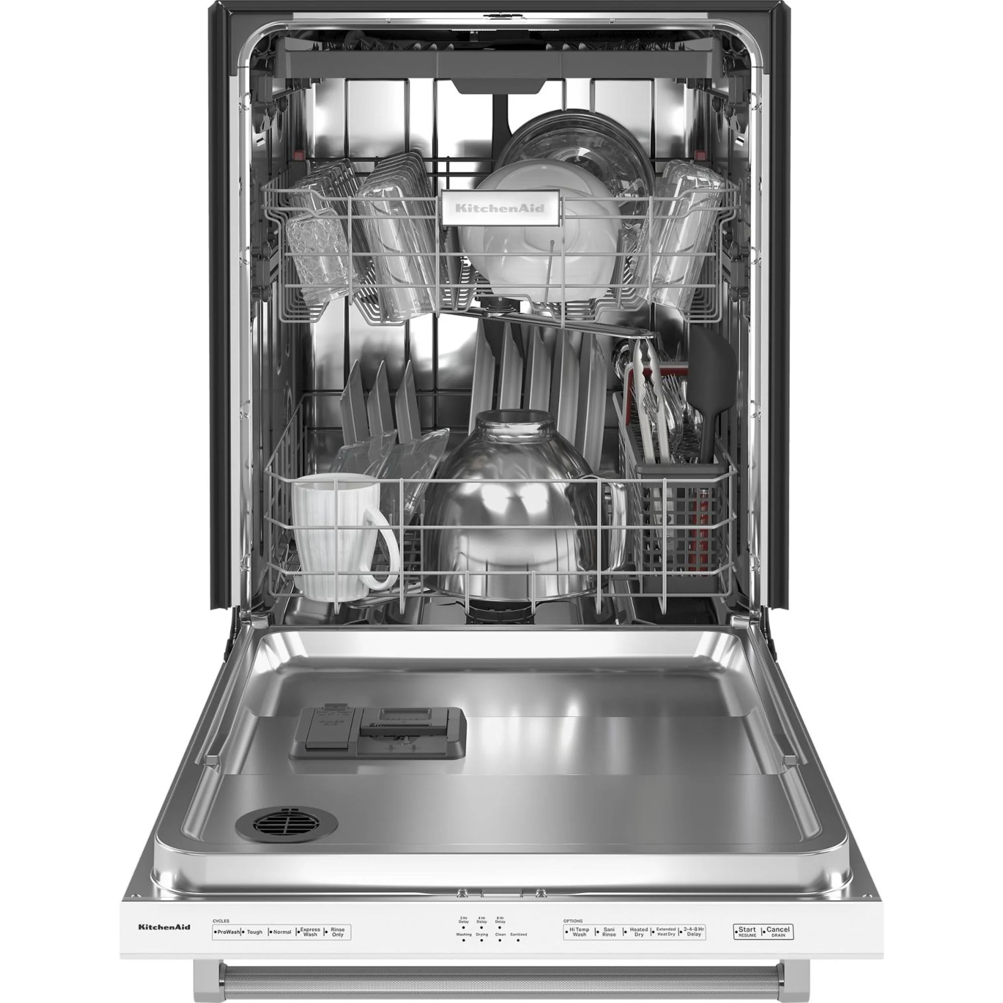 KitchenAid 39 dBA Dishwasher with Third Level Utensil Rack - White (KDTE204KWH) - Image 31