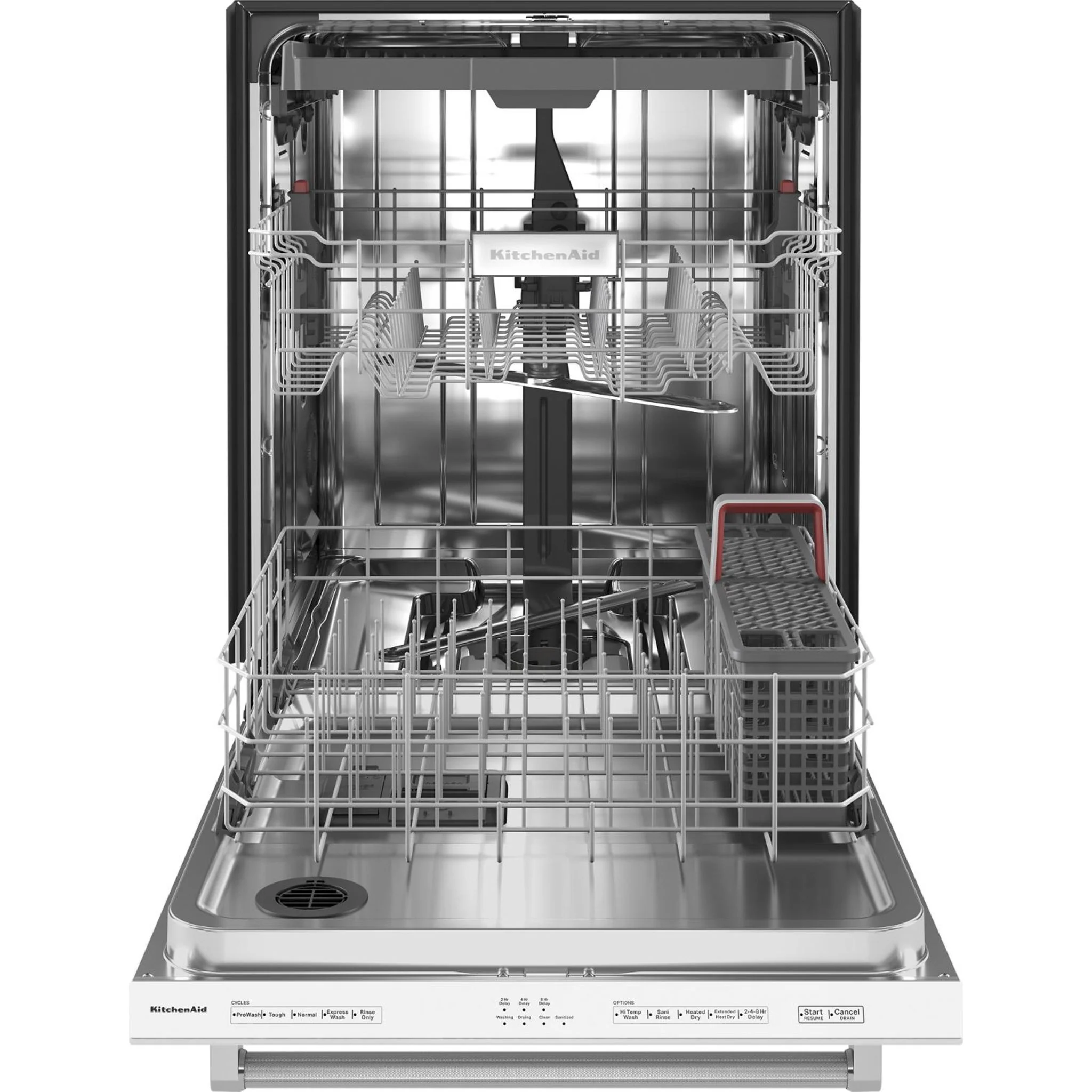 KitchenAid 39 dBA Dishwasher with Third Level Utensil Rack - White (KDTE204KWH) - Image 35