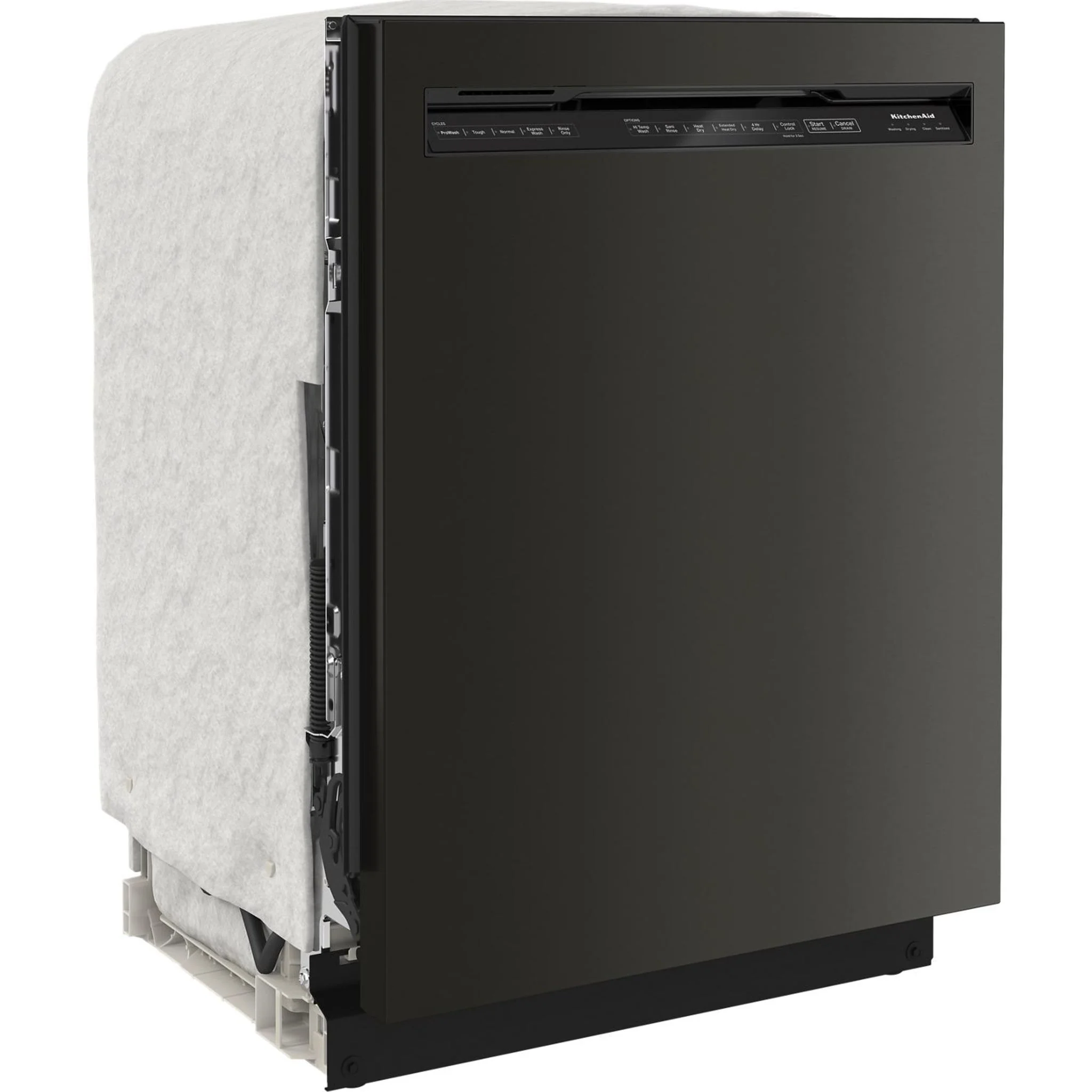 KitchenAid 39 dBA Dishwasher in PrintShield Finish with Third Level Utensil Rack - Black Stainless (KDFE204KBS) - Image 15