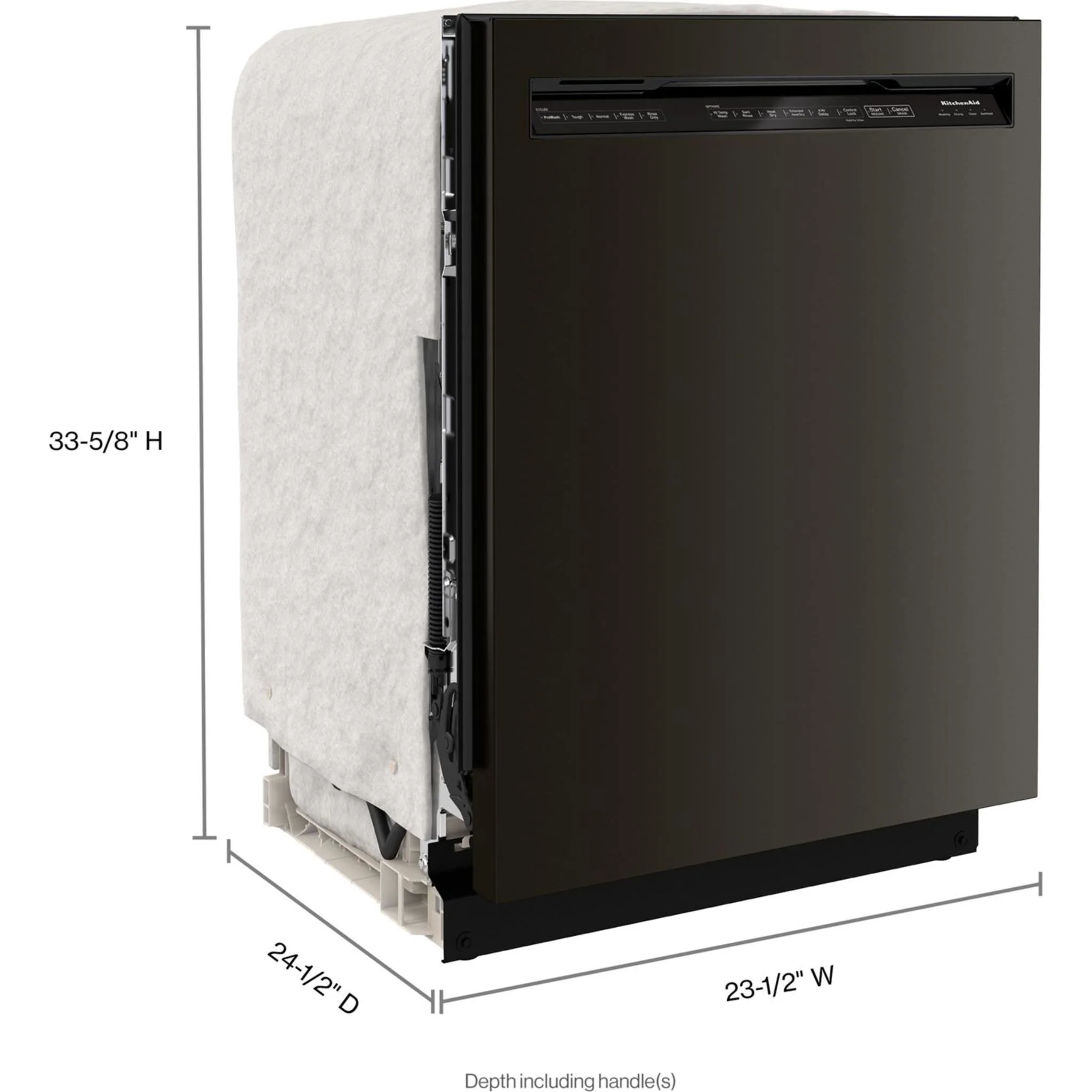 KitchenAid 39 dBA Dishwasher in PrintShield Finish with Third Level Utensil Rack - Black Stainless (KDFE204KBS) - Image 32