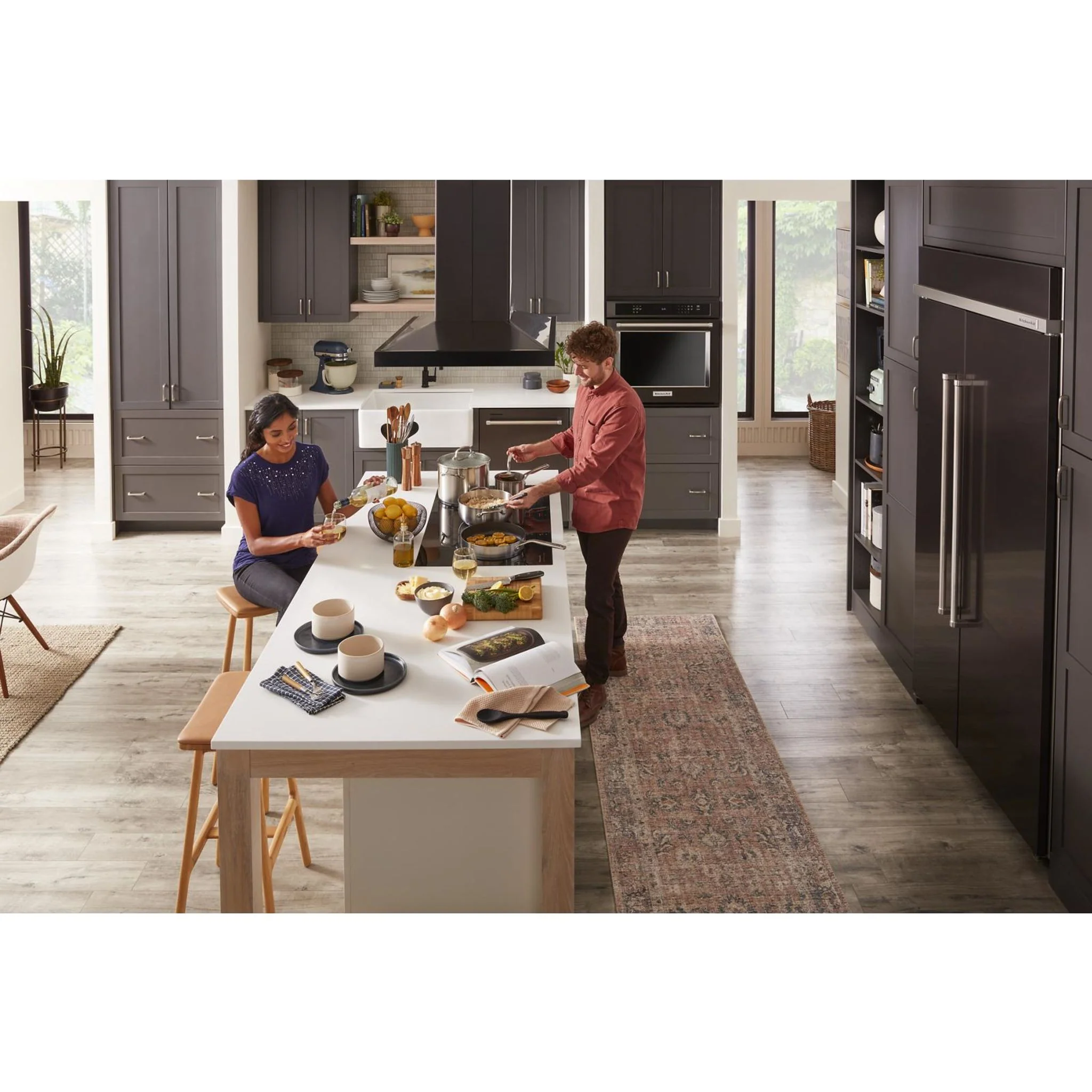 KitchenAid  39 dBA Dishwasher in PrintShield Finish with Third Level Utensil Rack - Black Stainless (KDTE204KBS) - Image 45
