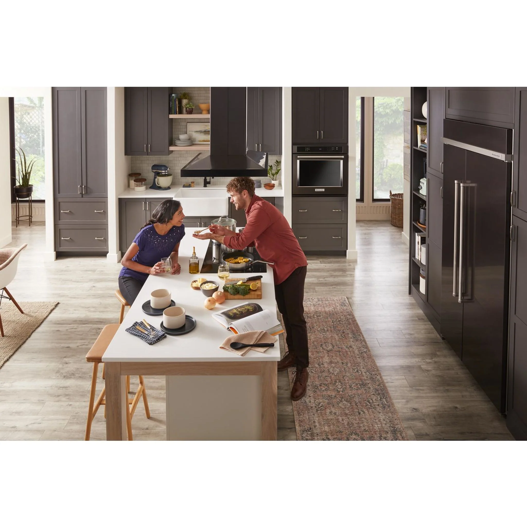 KitchenAid  39 dBA Dishwasher in PrintShield Finish with Third Level Utensil Rack - Black Stainless (KDTE204KBS) - Image 46
