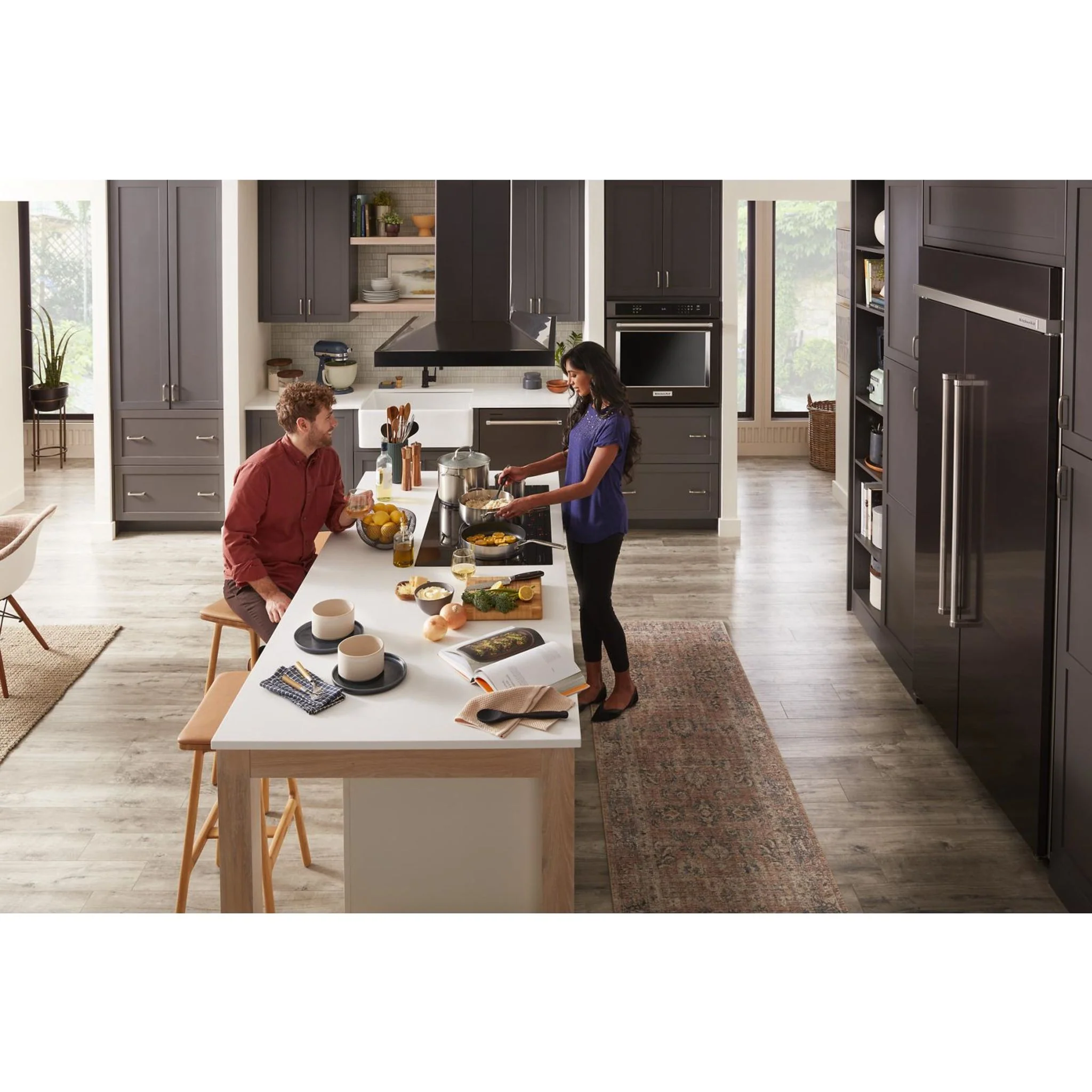 KitchenAid  39 dBA Dishwasher in PrintShield Finish with Third Level Utensil Rack - Black Stainless (KDTE204KBS) - Image 47