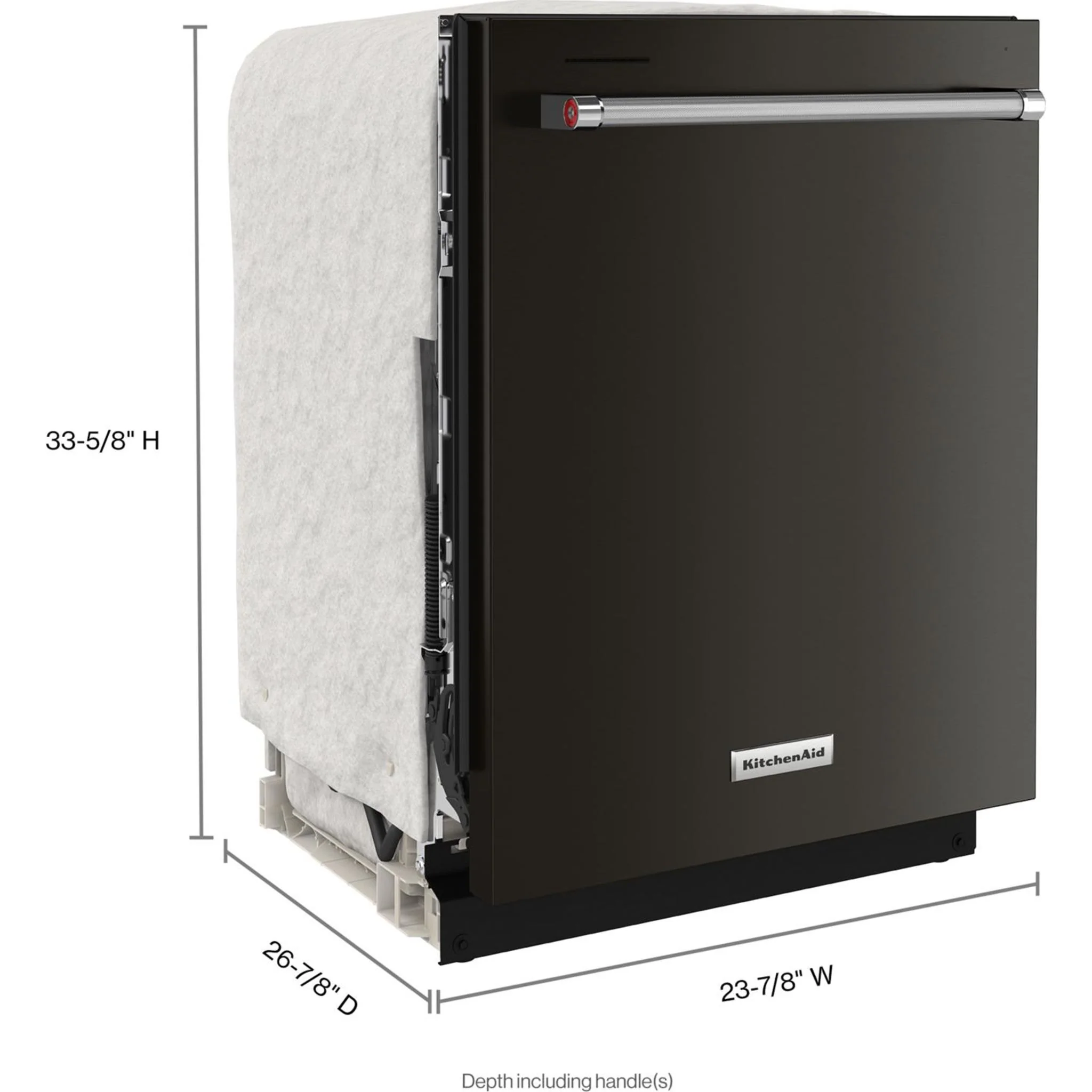 KitchenAid  39 dBA Dishwasher in PrintShield Finish with Third Level Utensil Rack - Black Stainless (KDTE204KBS) - Image 48