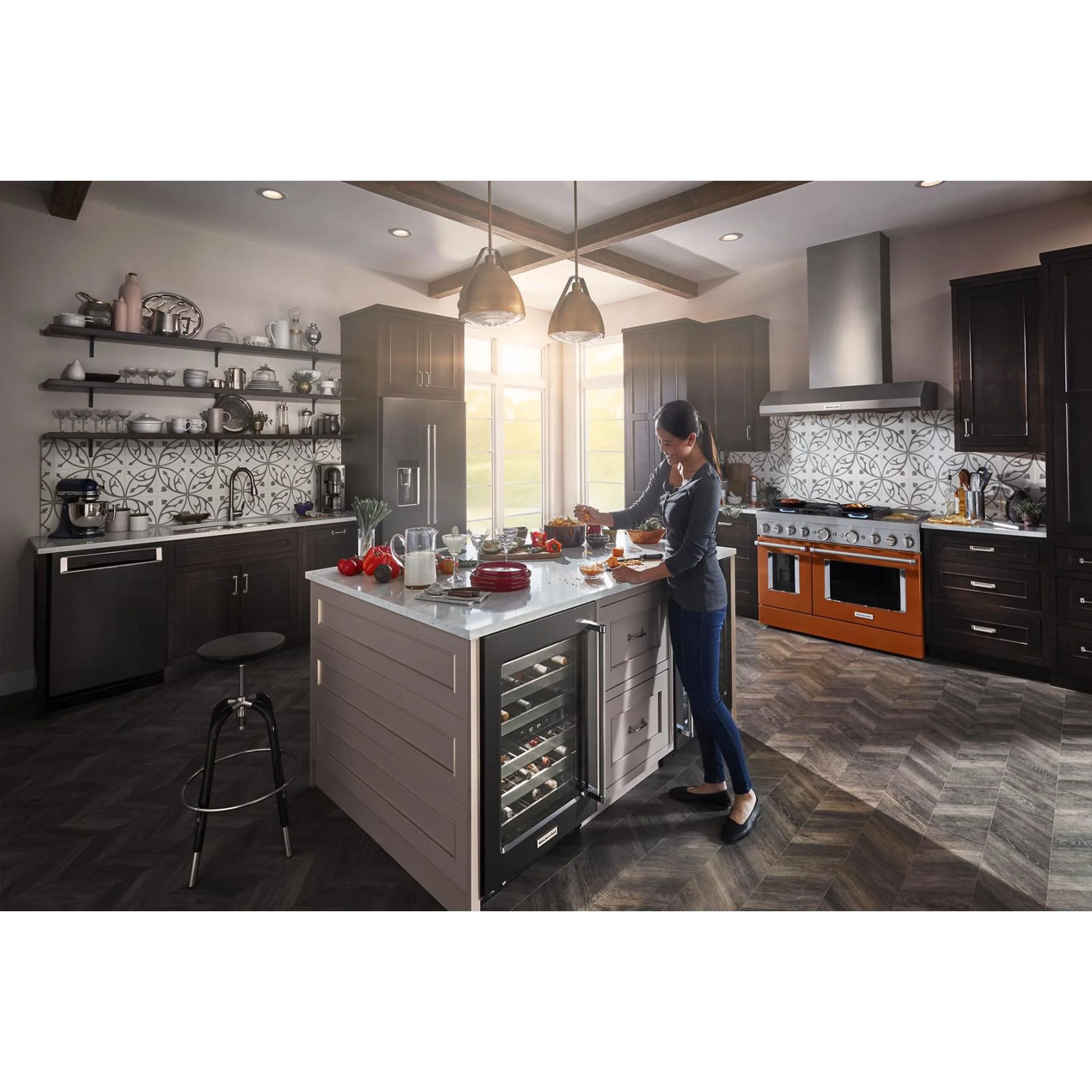KitchenAid 44 dBA Dishwasher with 360A° Max Jets Third Rack and LED Interior Lighting - Black Stainless (KDPM804KBS) - Image 15