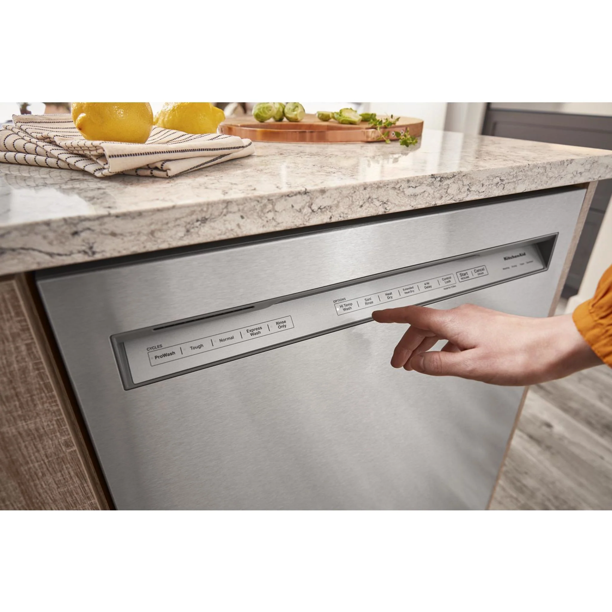 KitchenAid 44 dBA Dishwasher in PrintShield Finish with 360A° Max Jets Third Rack - Stainless Steel (KDFM404KPS) - Image 16