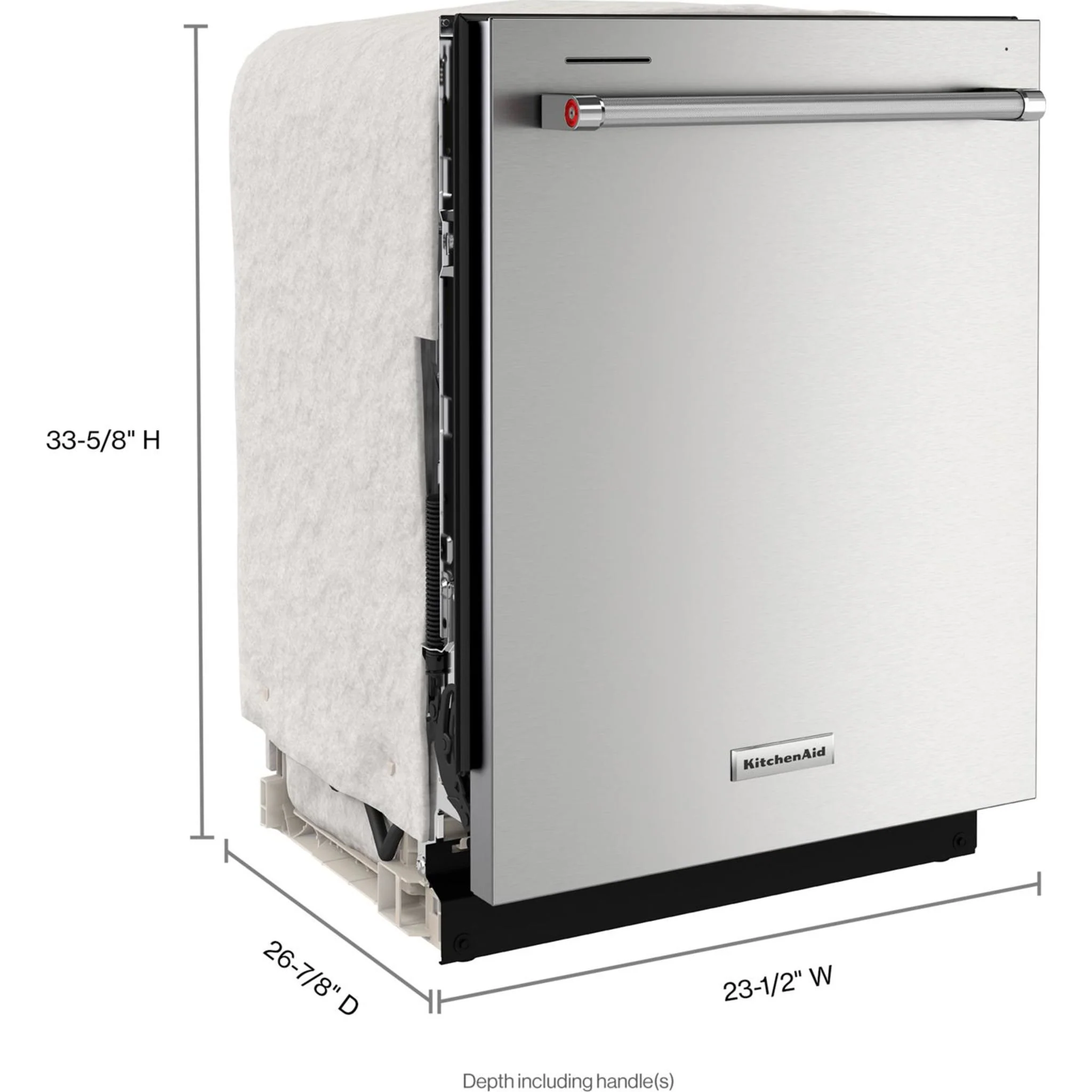 KitchenAid 44 dBA Dishwasher in PrintShield Finish with 360A° Max Jets Third Rack - Stainless Steel (KDTM404KPS) - Image 19