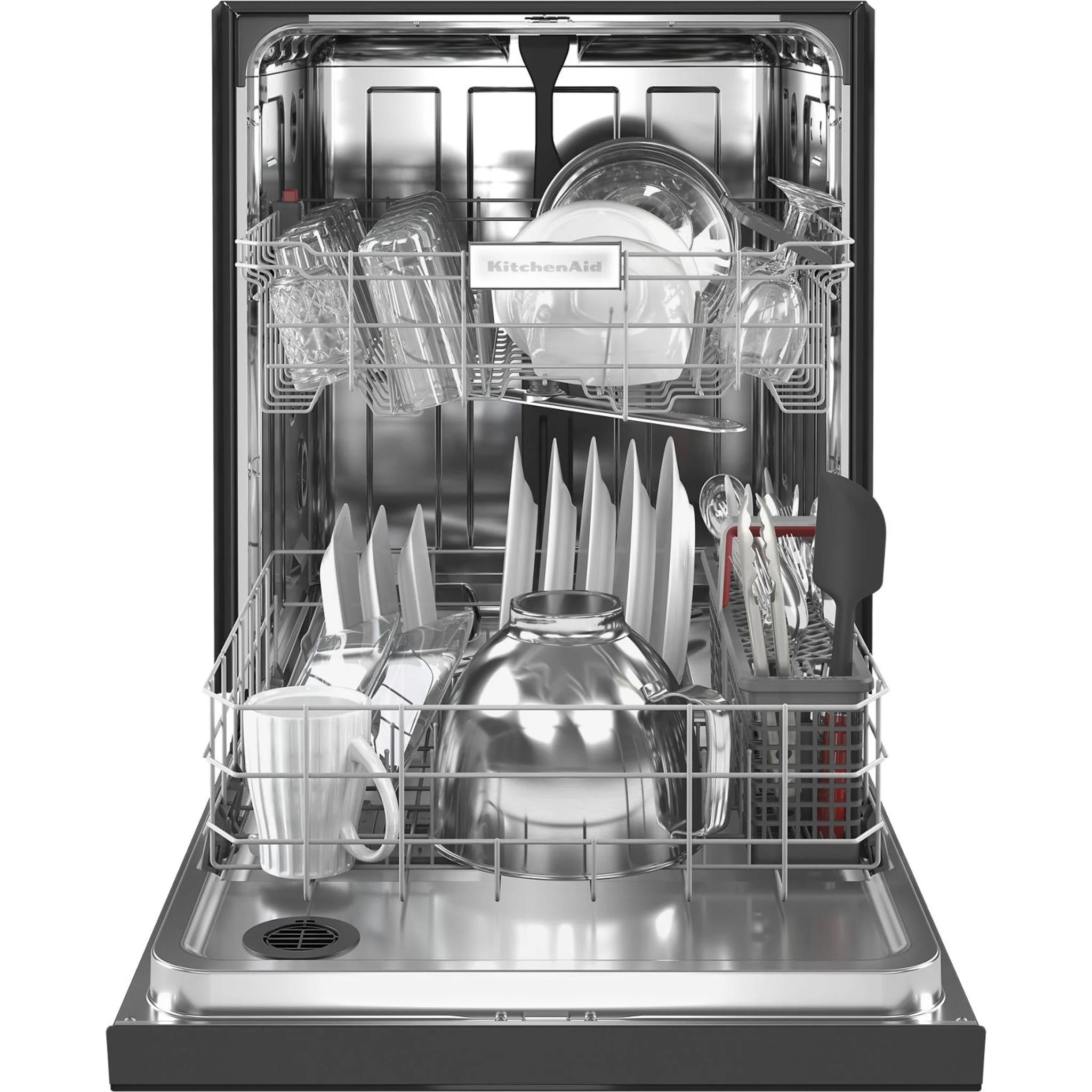 KitchenAid 47 dBA Two-Rack Dishwasher with ProWash Cycle - Black (KDFE104KBL) - Image 13