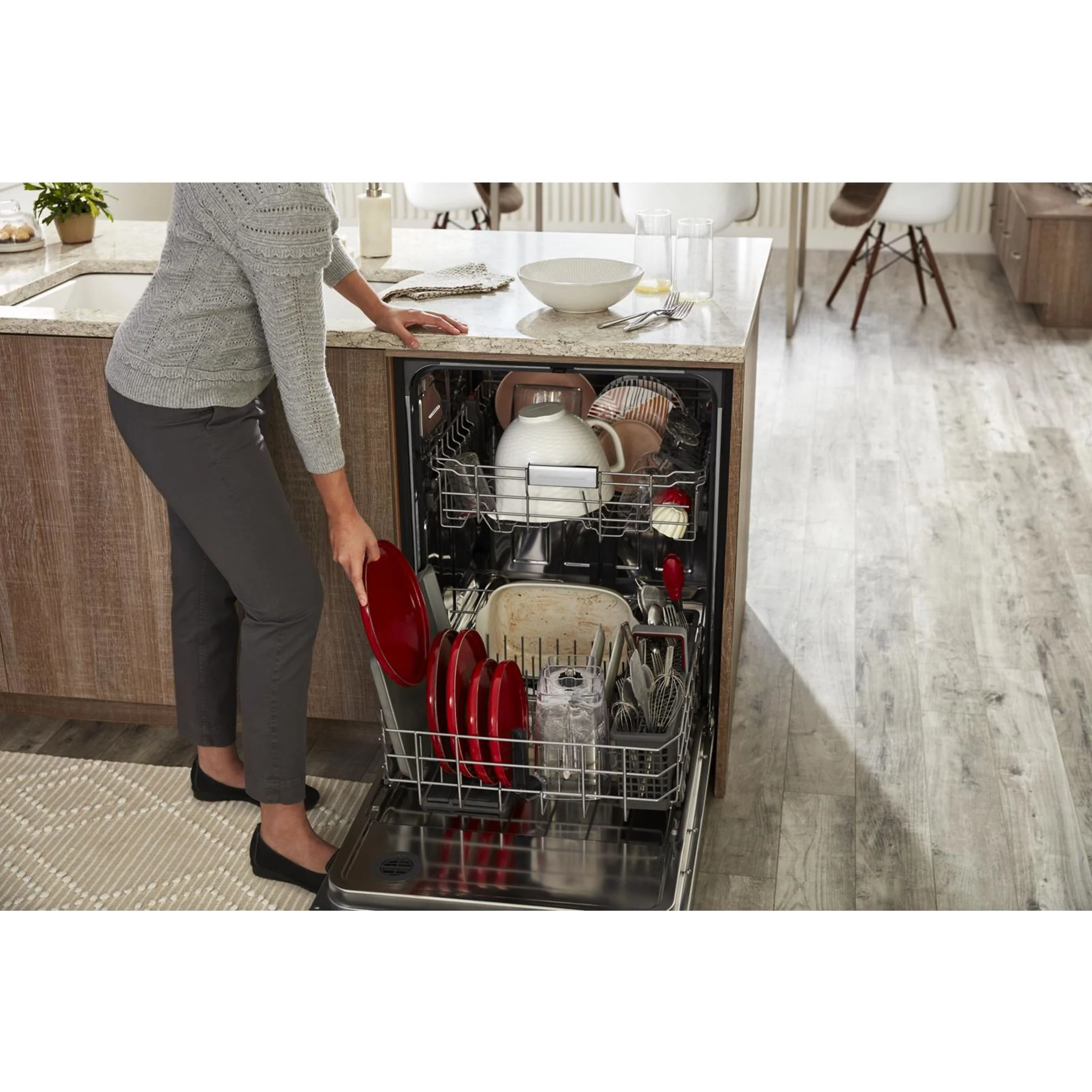 KitchenAid 47 dBA Two-Rack Dishwasher with ProWash Cycle - Black (KDFE104KBL) - Image 35