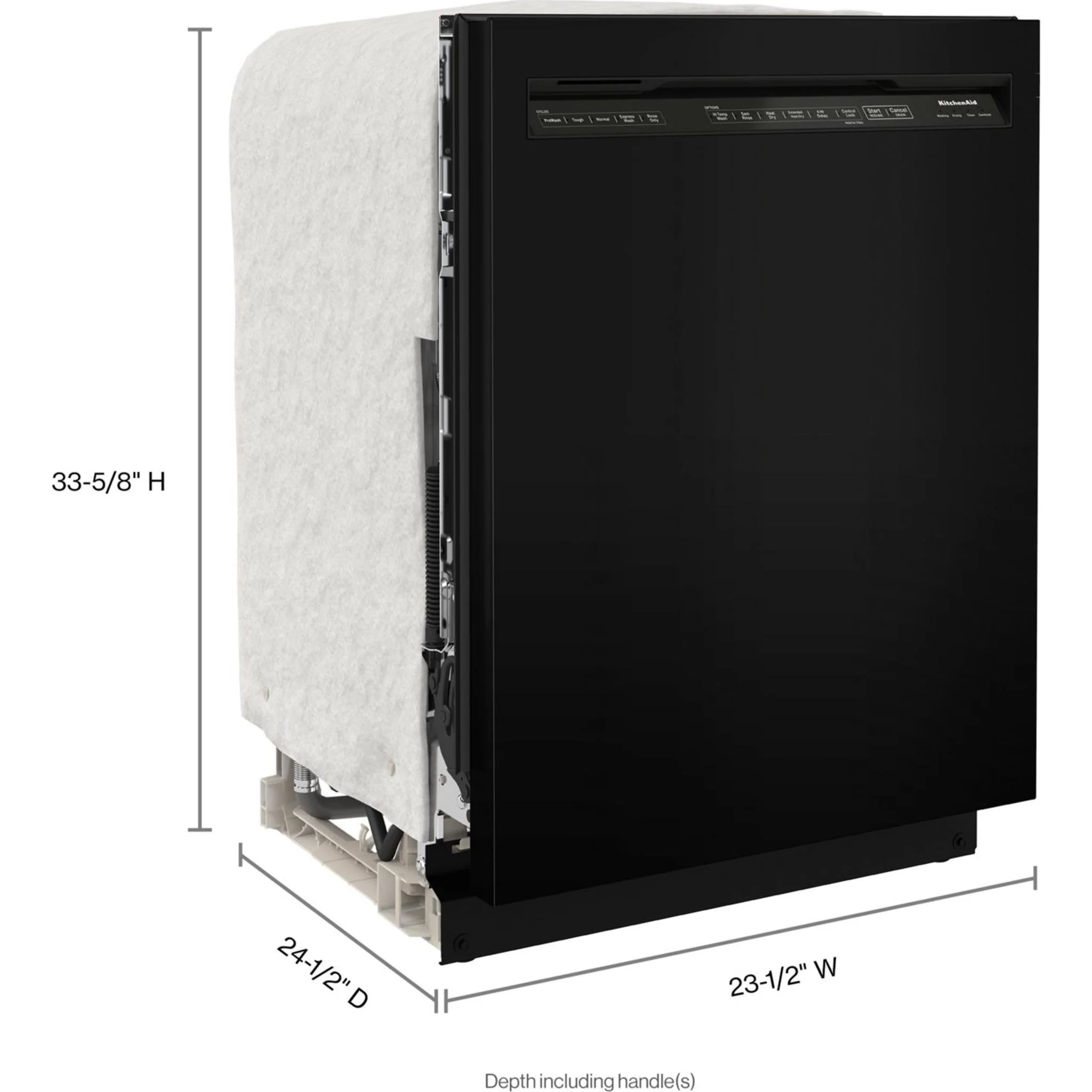 KitchenAid 47 dBA Two-Rack Dishwasher with ProWash Cycle - Black (KDFE104KBL) - Image 38