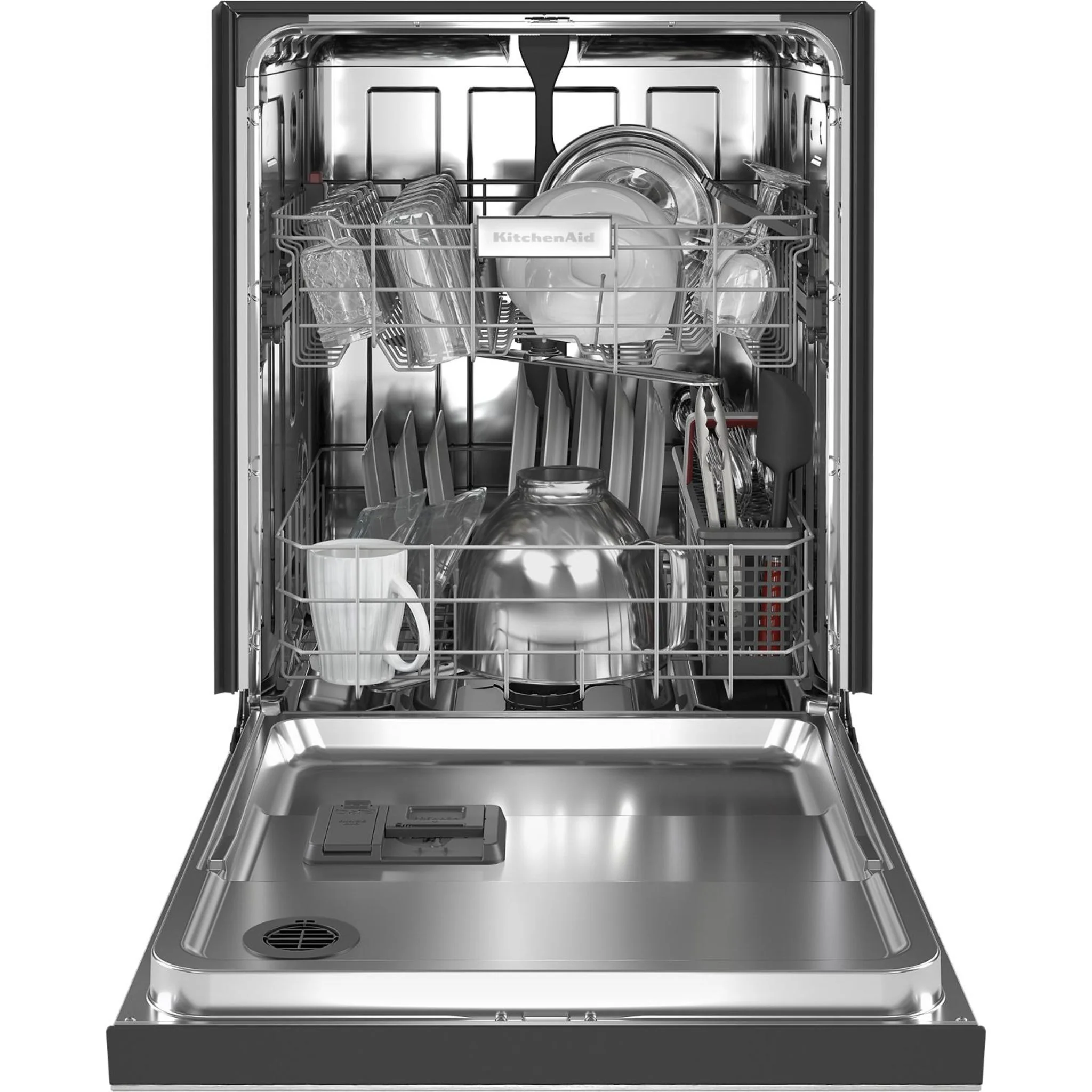KitchenAid 47 dBA Two-Rack Dishwasher in PrintShield Finish with ProWash Cycle - Stainless Steel (KDFE104KPS) - Image 15