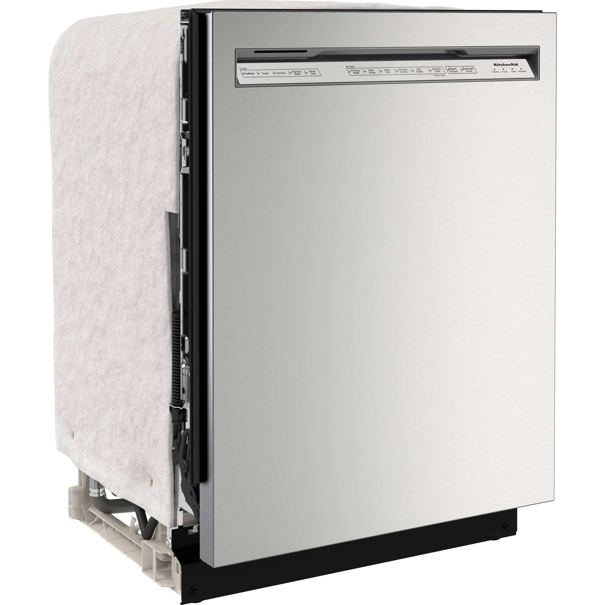 KitchenAid 47 dBA Two-Rack Dishwasher in PrintShield Finish with ProWash Cycle - Stainless Steel (KDFE104KPS) - Image 3