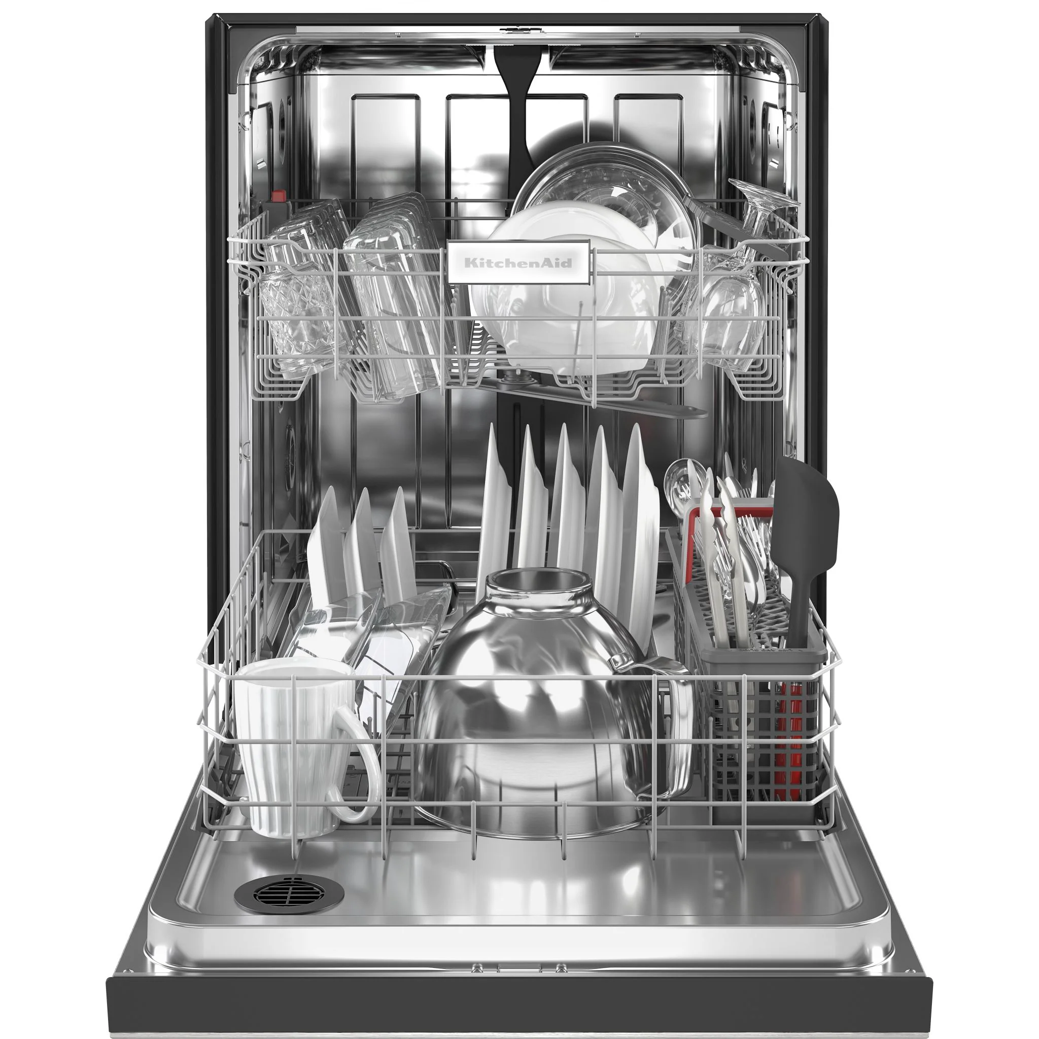 KitchenAid 47 dBA Two-Rack Dishwasher in PrintShield Finish with ProWash Cycle - Stainless Steel (KDFE104KPS) - Image 5