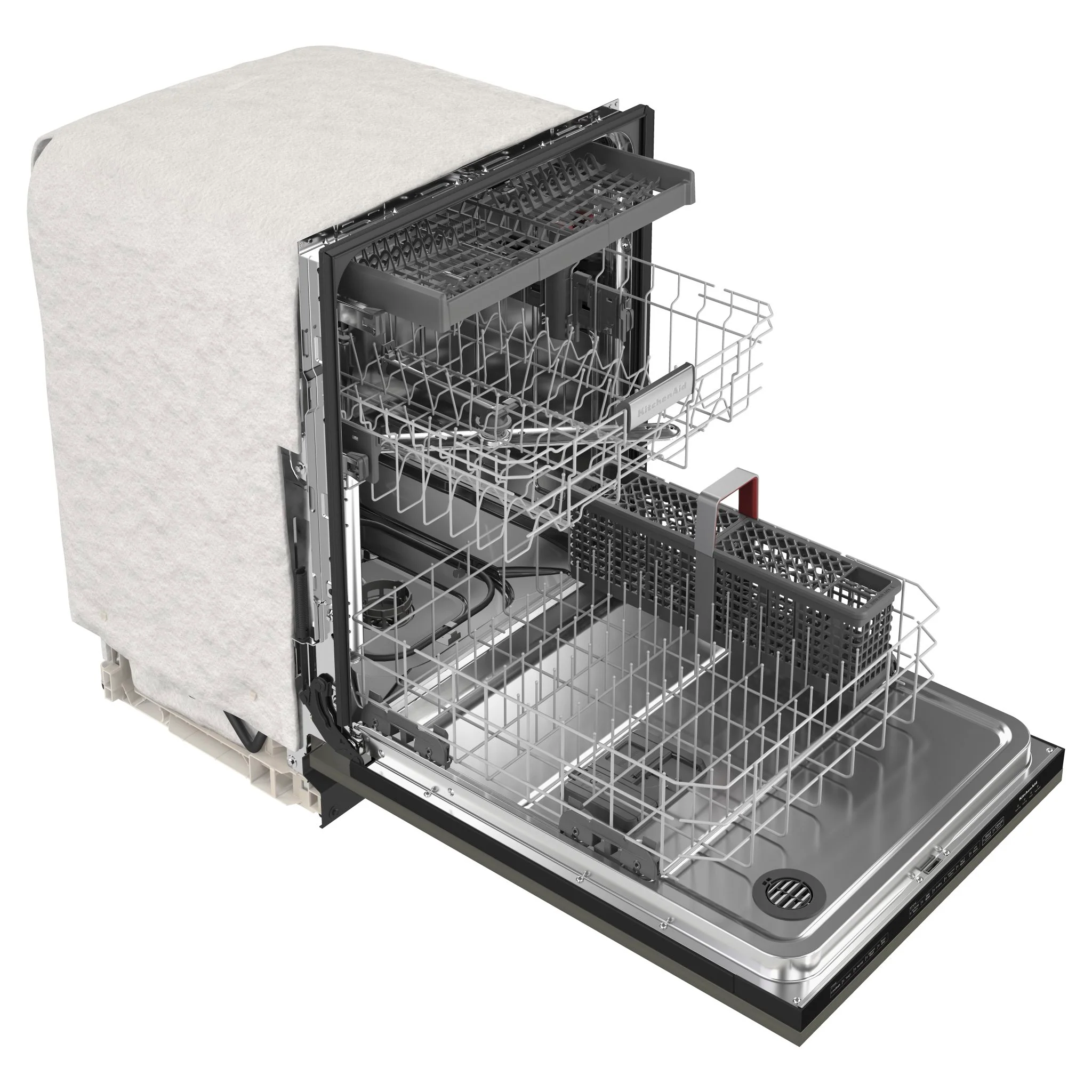 KitchenAid  39 dBA Panel-Ready Dishwasher with Third Level Utensil Rack (KDTE304LPA) - Image 4