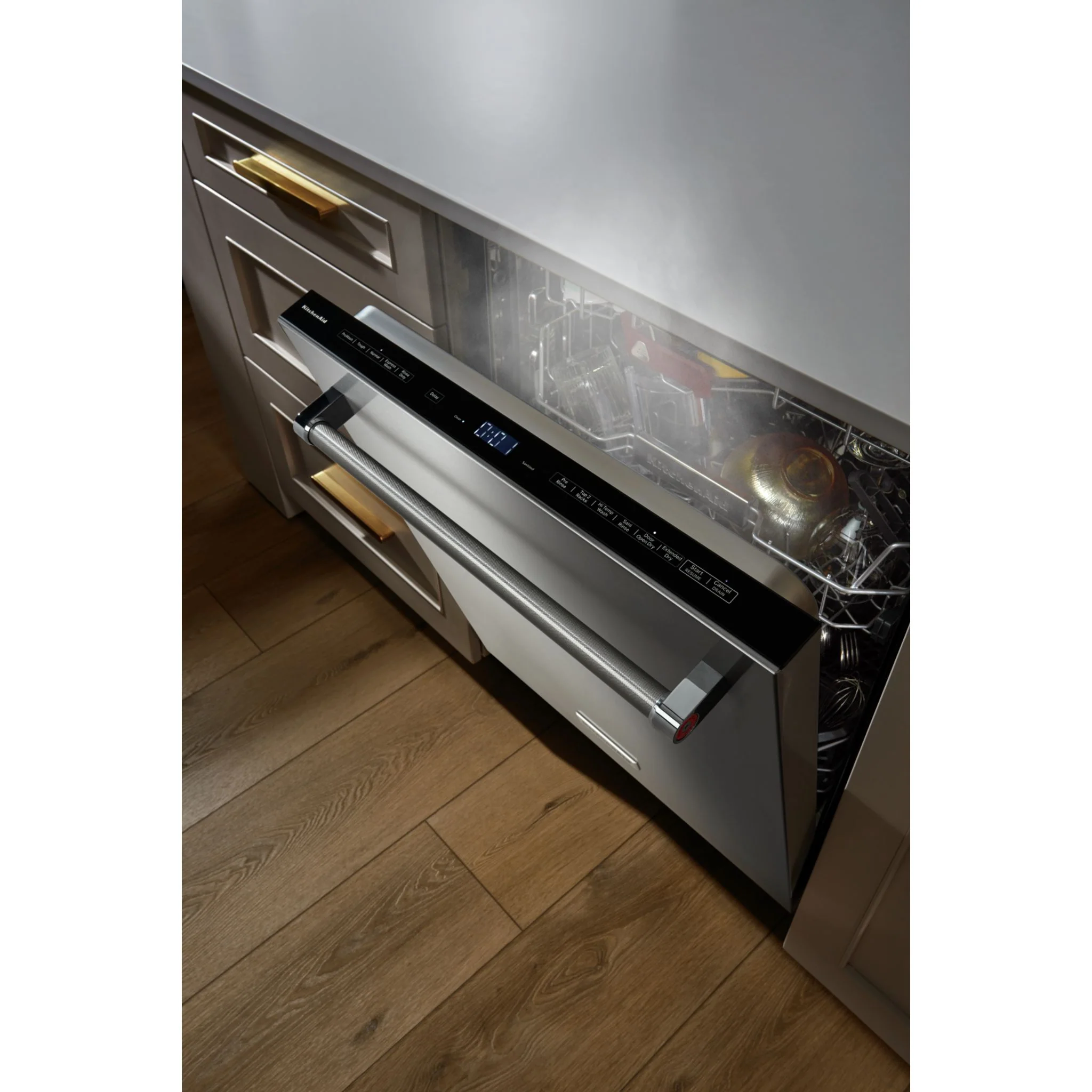 KitchenAid 39 dBA PrintShieldFinish Flush-to-Cabinet Dishwasher with FreeFlexFit Third Level Rack -Stainless Steel (KDTF924PPS) - Image 19