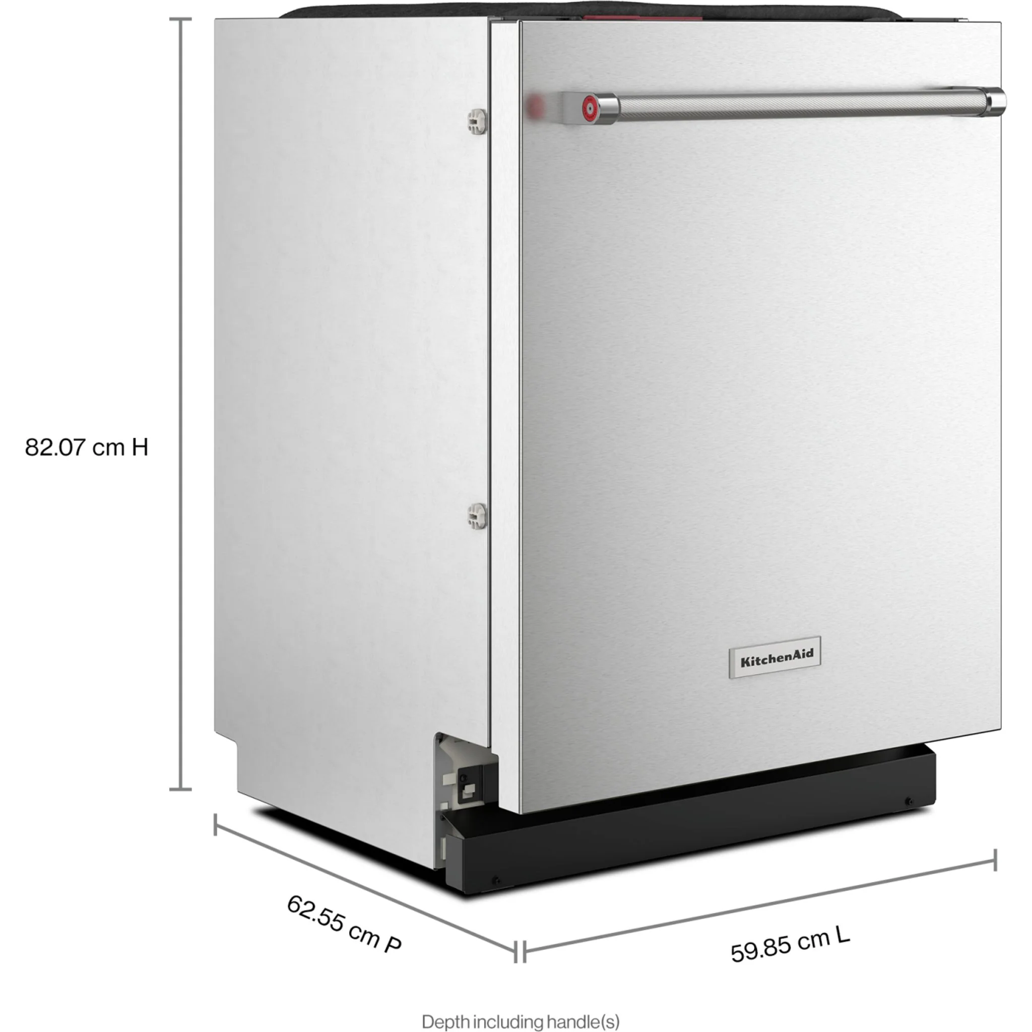 KitchenAid 39 dBA PrintShieldFinish Flush-to-Cabinet Dishwasher with FreeFlexFit Third Level Rack -Stainless Steel (KDTF924PPS) - Image 5