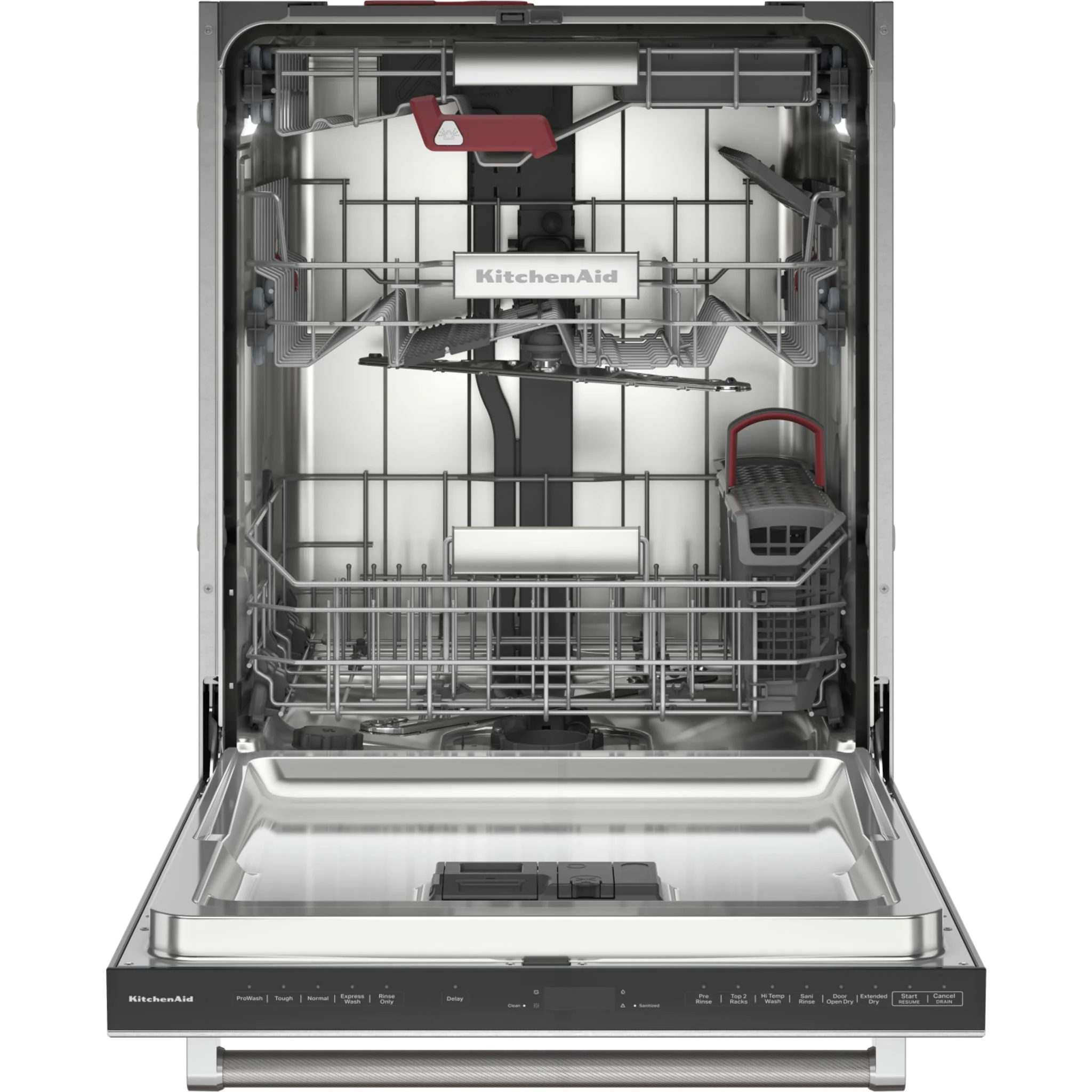 KitchenAid 39 dBA PrintShieldFinish Flush-to-Cabinet Dishwasher with FreeFlexFit Third Level Rack -Stainless Steel (KDTF924PPS) - Image 9