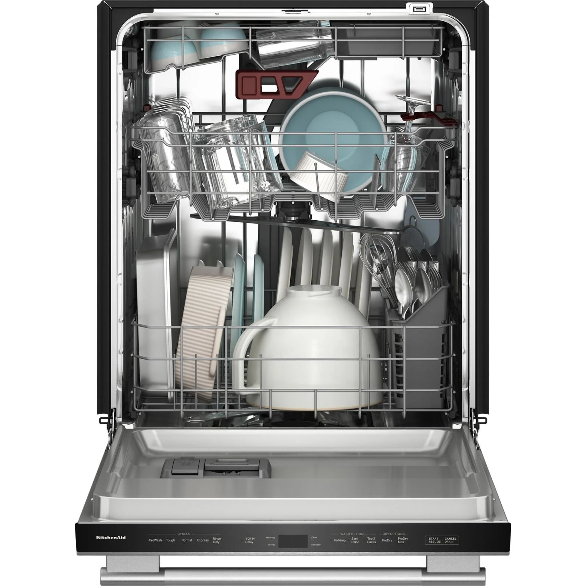 KitchenAid Third Level Jet Rack Dishwasher with 40+ Total Wash Jets, 41 dBA -PrintShield Stainless (KDTS324SPS) - Image 22