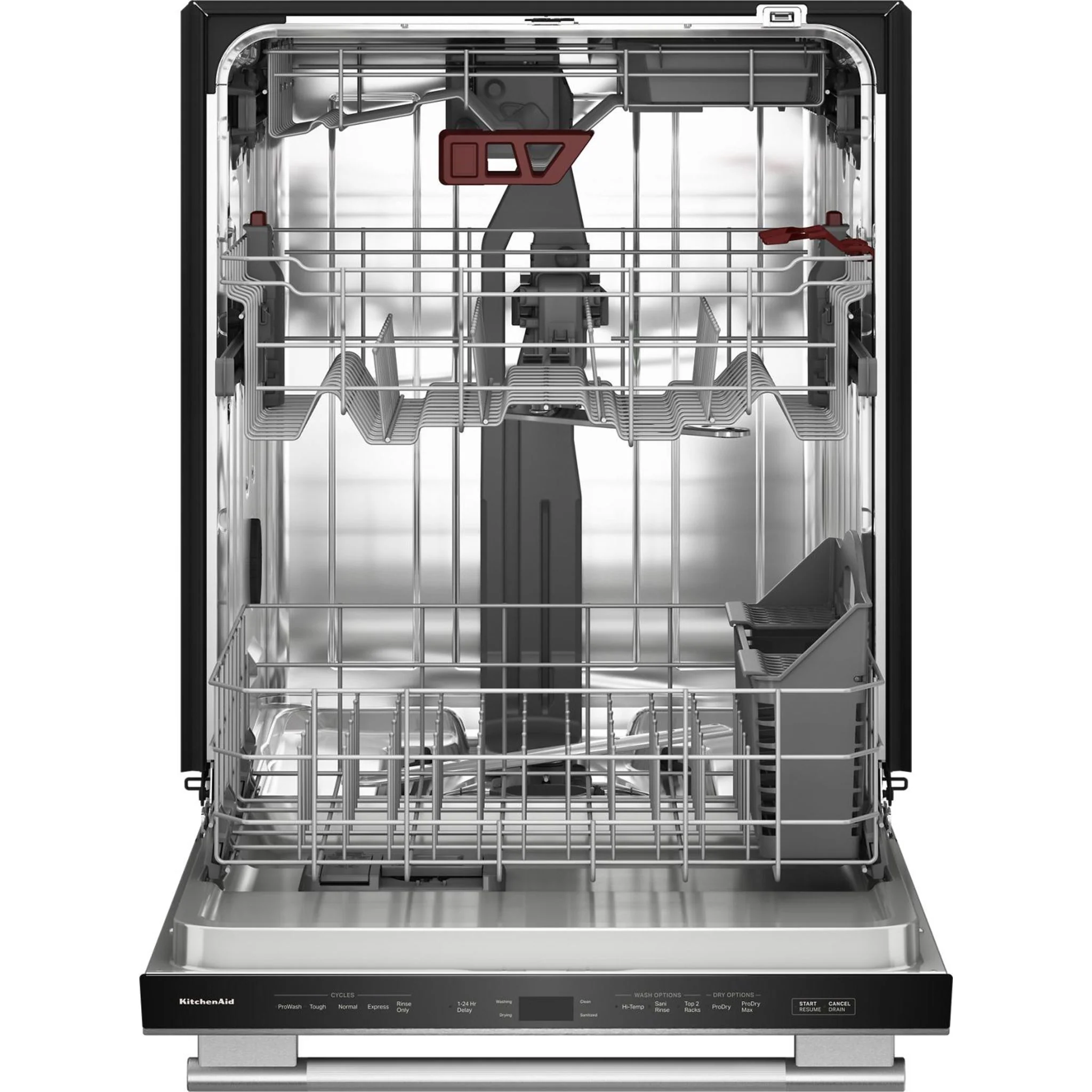 KitchenAid Third Level Jet Rack Dishwasher with 40+ Total Wash Jets, 41 dBA -PrintShield Stainless (KDTS324SPS) - Image 9