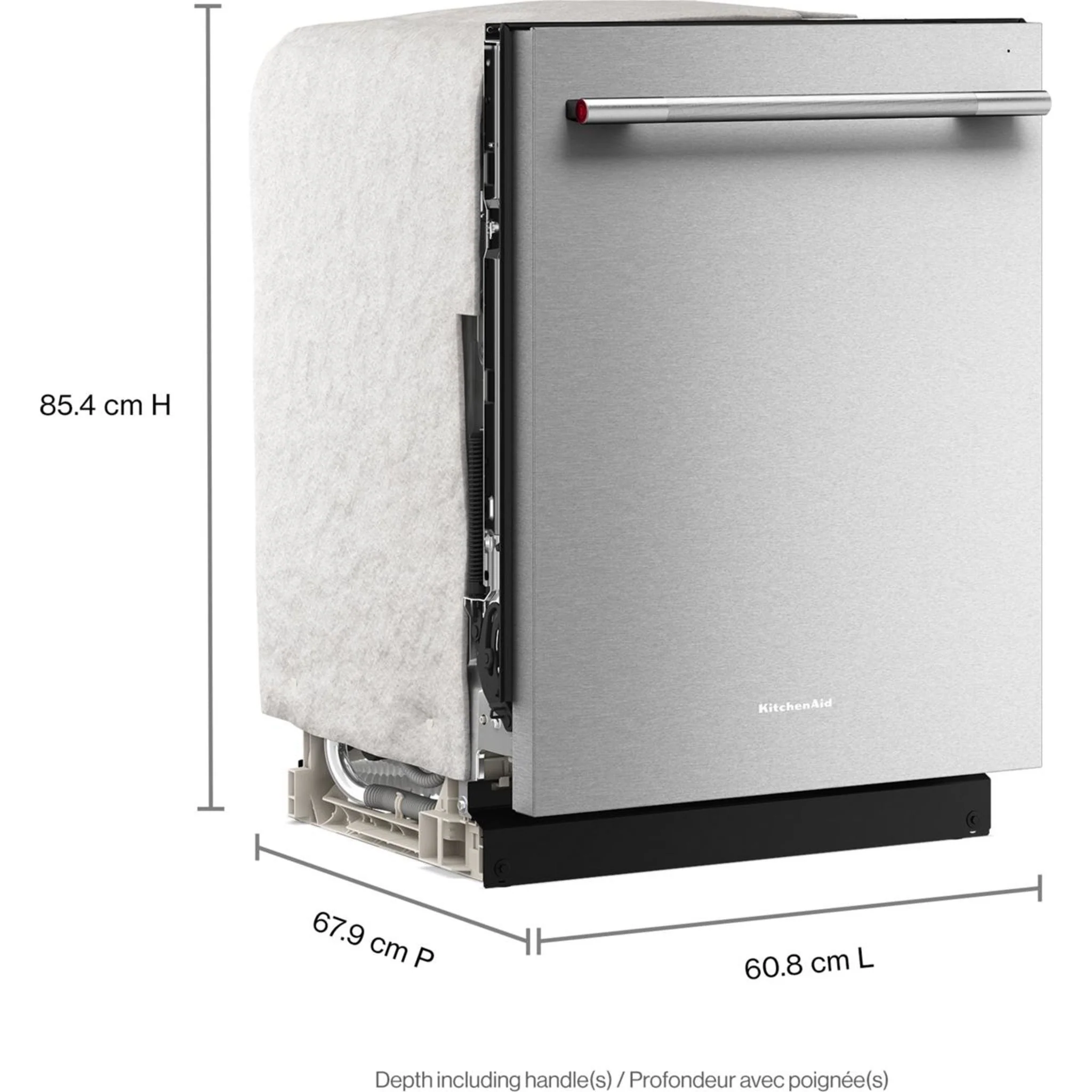KitchenAid 360 Max JetsThird Rack Dishwasher with ProDrySystem, 44 dBA -PrintShield Stainless (KDTS424SPS) - Image 16