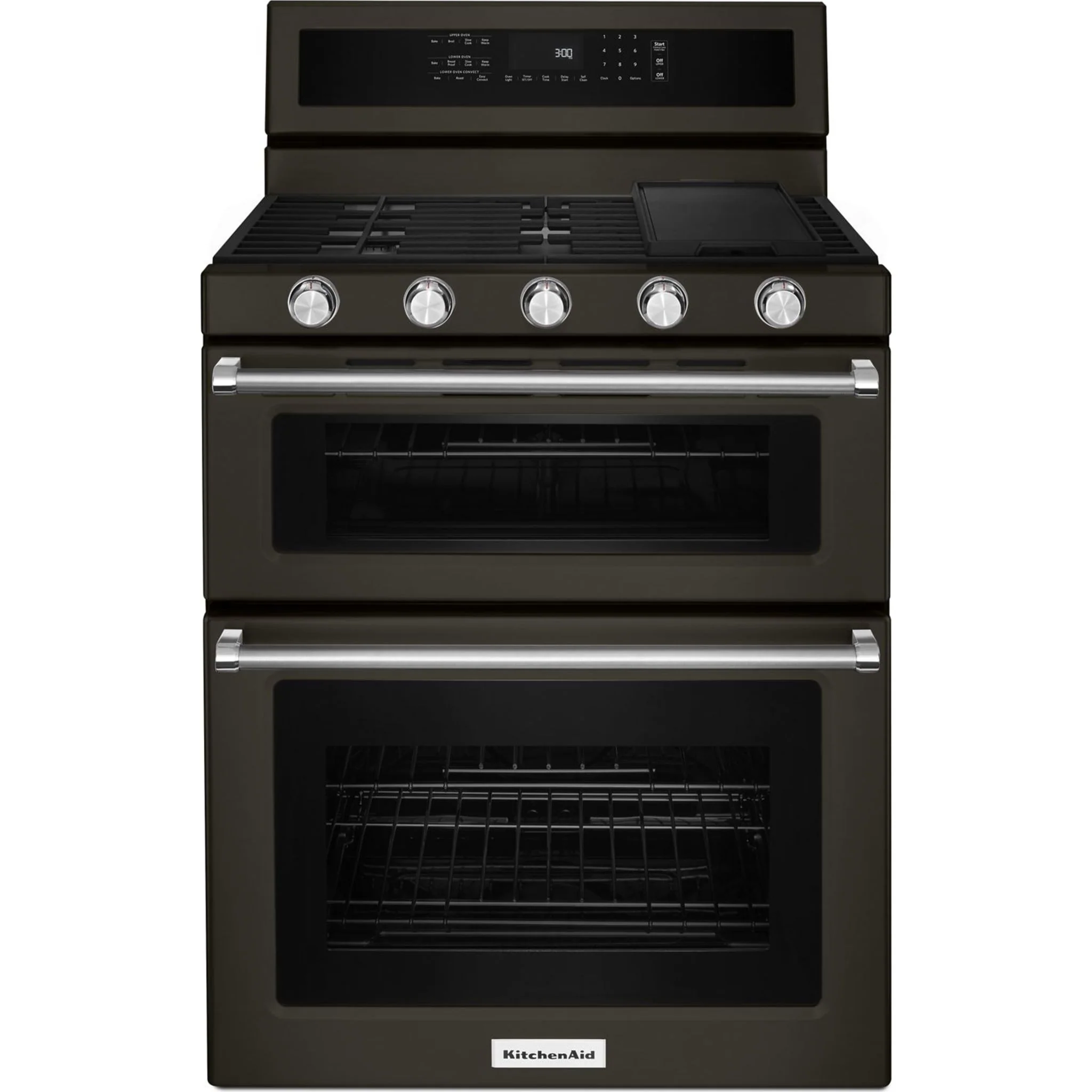 KitchenAid 30-Inch 5 Burner Gas Double Oven Convection Range -Stainless Steel (KFGD500ESS) - Image 12