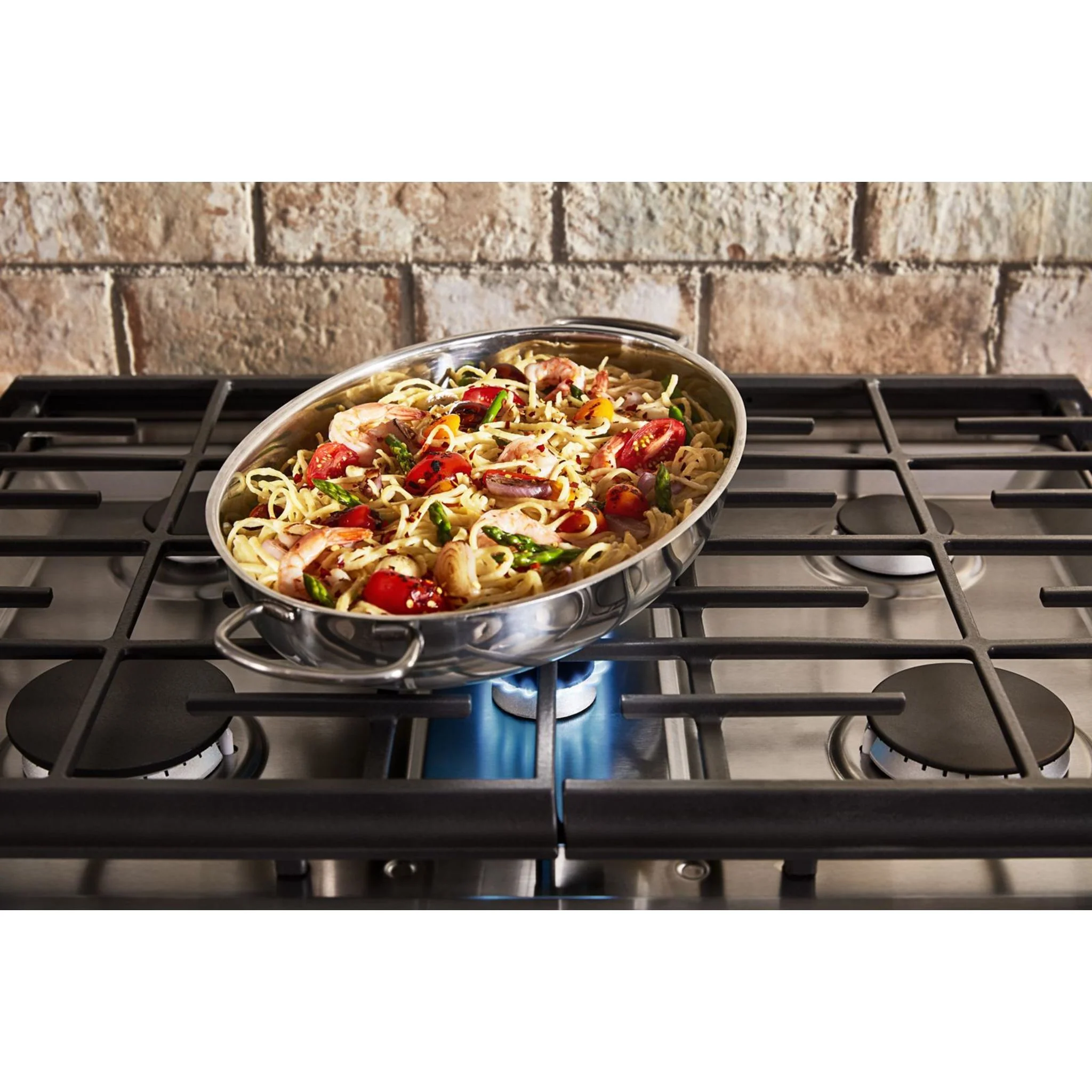 KitchenAid 30-Inch 5-Burner Dual Fuel Convection  Front Control Range with Baking Drawer -Stainless Steel (YKSDB900ESS) - Image 11